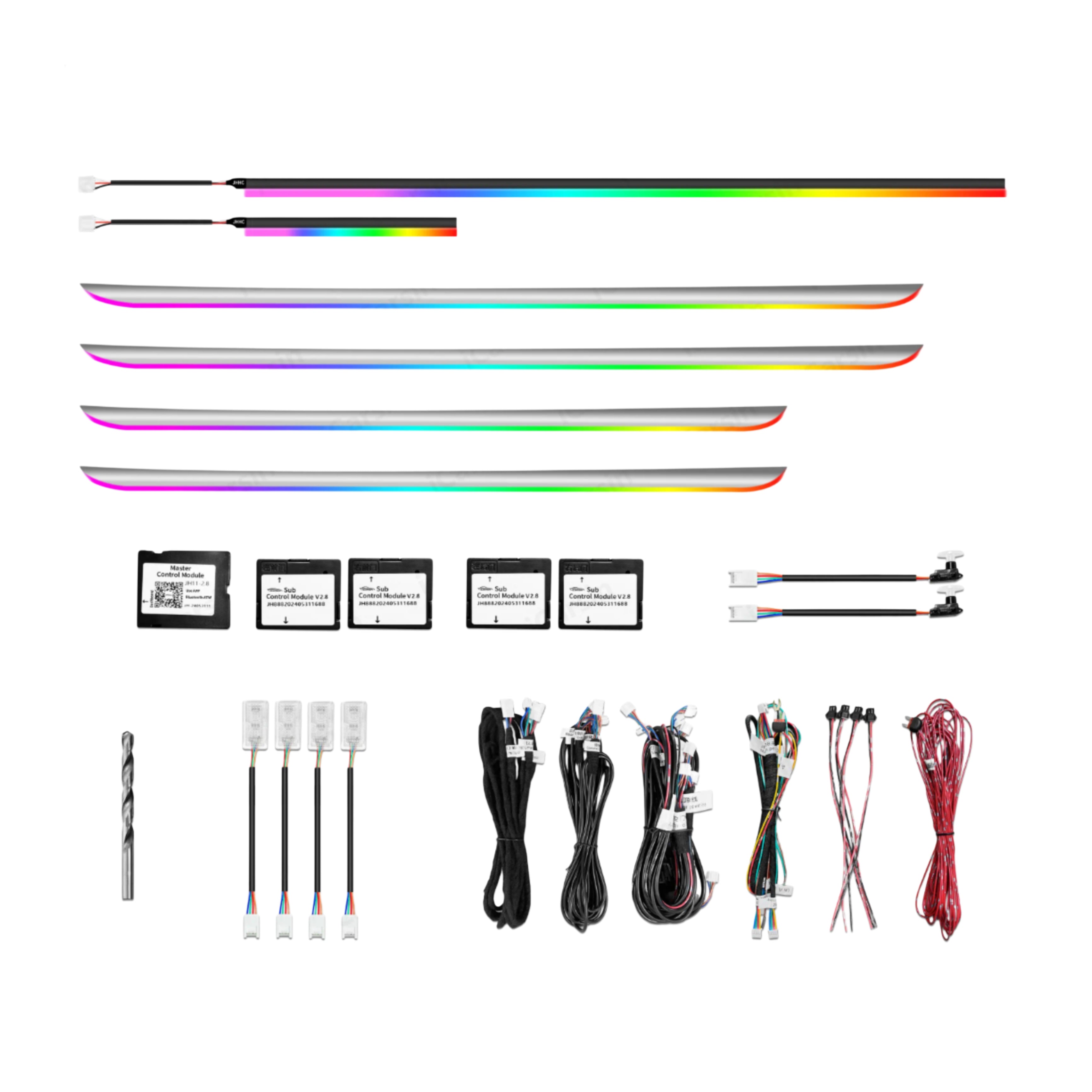 (PRENOTA) Ambient Light per BMW Serie 3 E90, E91 (2005-2013), 256 Colori, APP