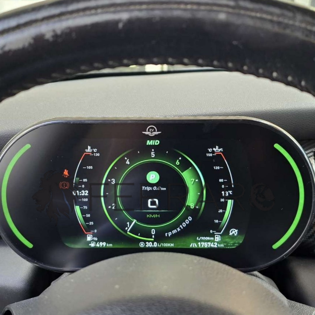 (PRENOTA) Virtual Cockpit 5" per BMW Mini R56, R60 (2007-2017), HD Ultra, CarPlay e Android Auto