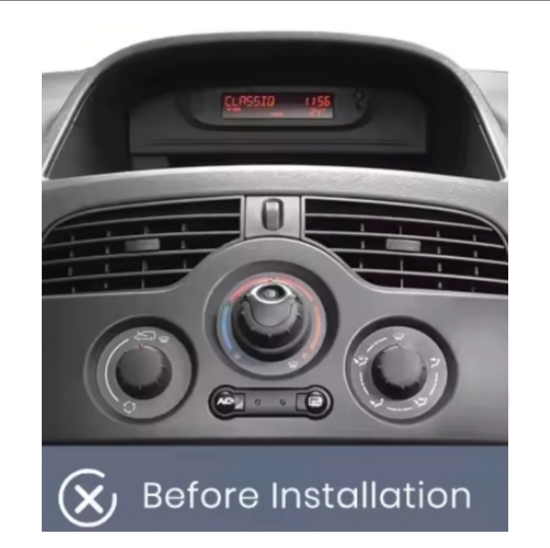 (PRENOTA) Kit Montaggio Autoradio 9"Pollici Renault Kangoo (2008-2021) Mascherina, Cablaggio per Autoradio Android