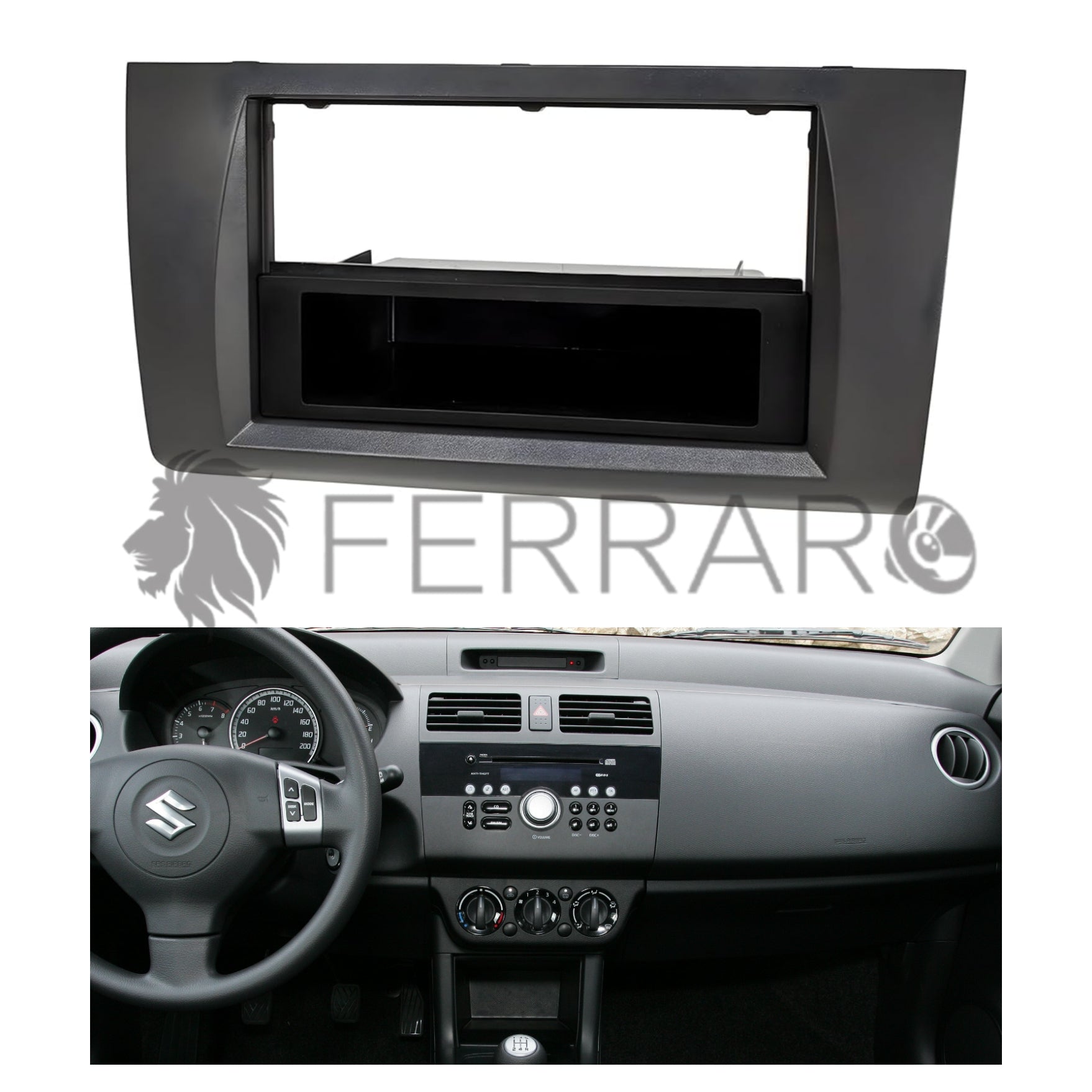 Radio cover, 1DIN, Suzuki Swift from 2005
