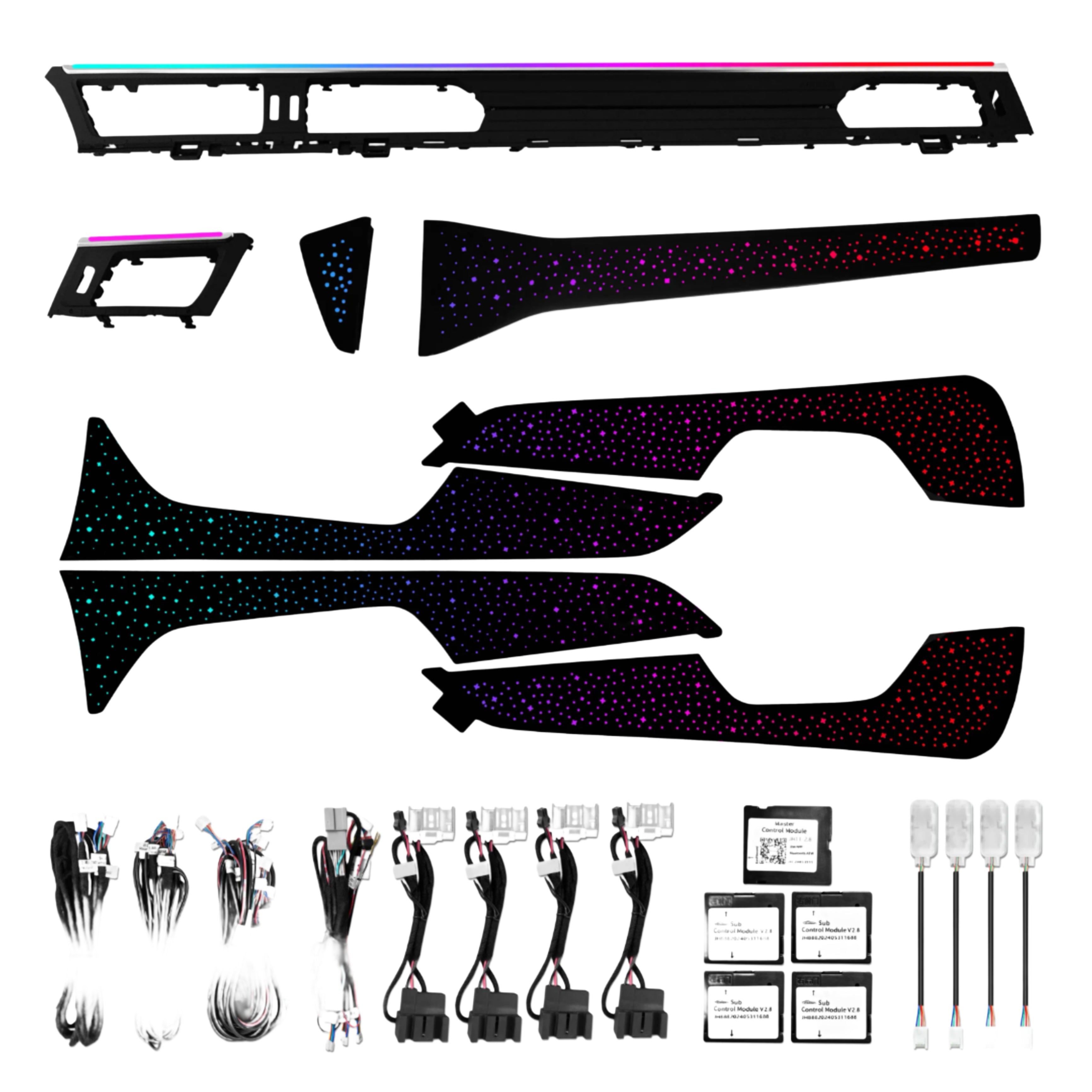 (PRENOTA) Ambient Light per Audi A7C8, S7, RS7, 256 Colori, APP