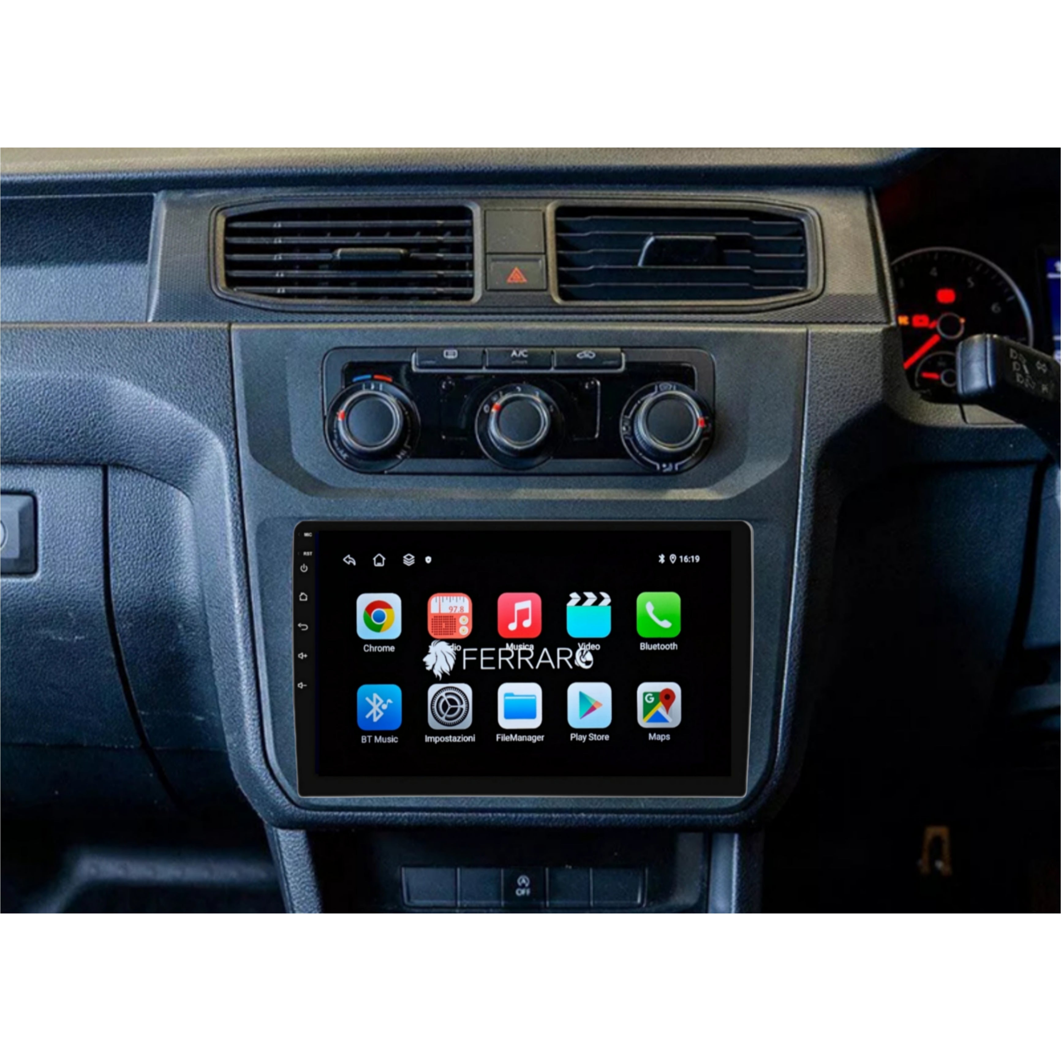 Autoradio per Volkswagen Caddy 9" (2004-2021) Android, Bluetooth, CarPlay, Android Auto 2GB/4GB/6GB/8GB Ram