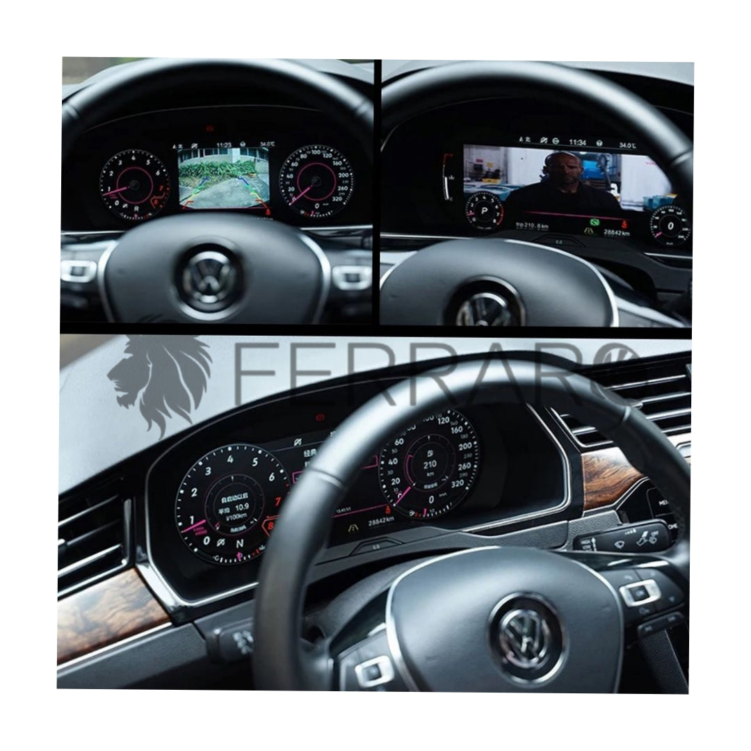 (PRENOTA) Virtual Cockpit 12.3" per Volkswagen Tiguan (2016-2023), HD Ultra, CarPlay e Android Auto