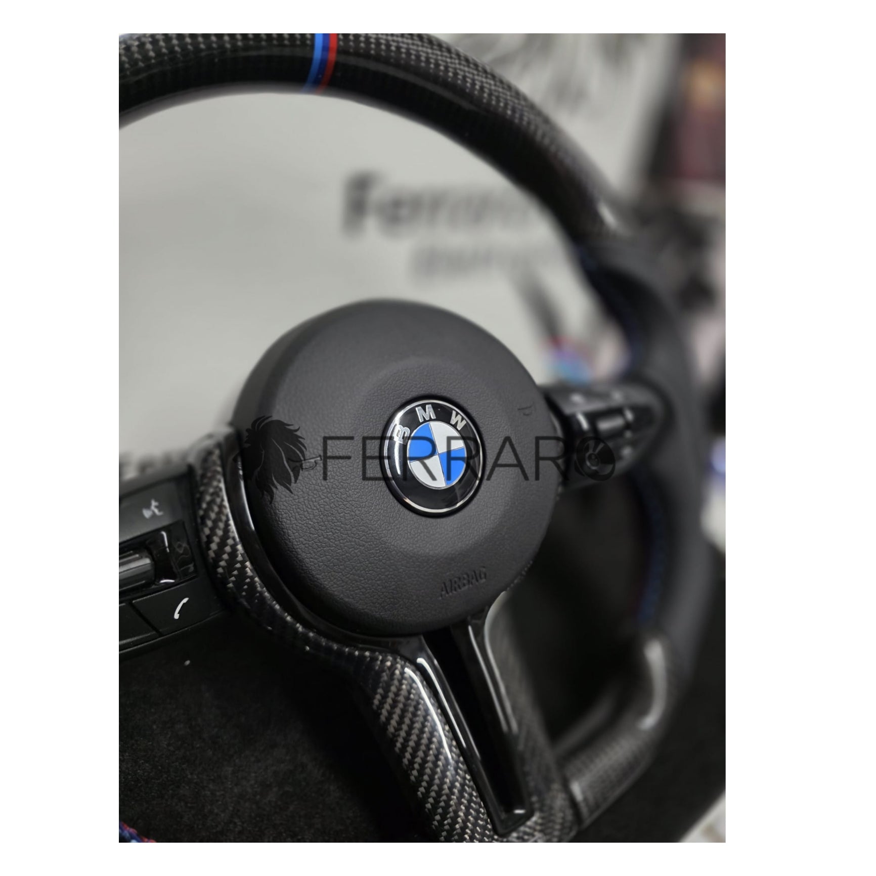 (PRENOTA) Volante Sportivo per BMW Z4 E89 (2009-2016), Carbonio, Customizzato in Pelle