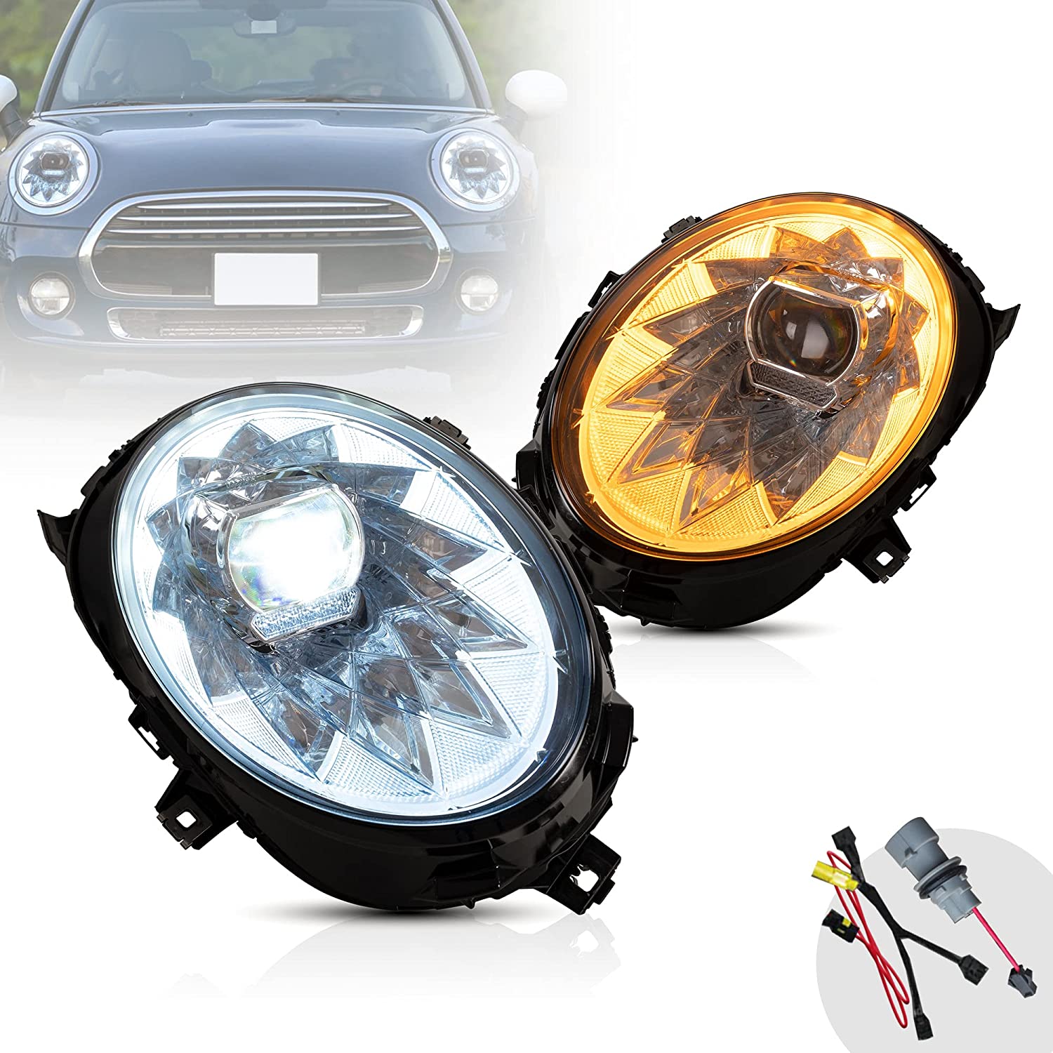 (PRENOTA) Fanali Anteriore Completo per BMW Mini Cooper F55, F56, F57 (2014-2022) a LED