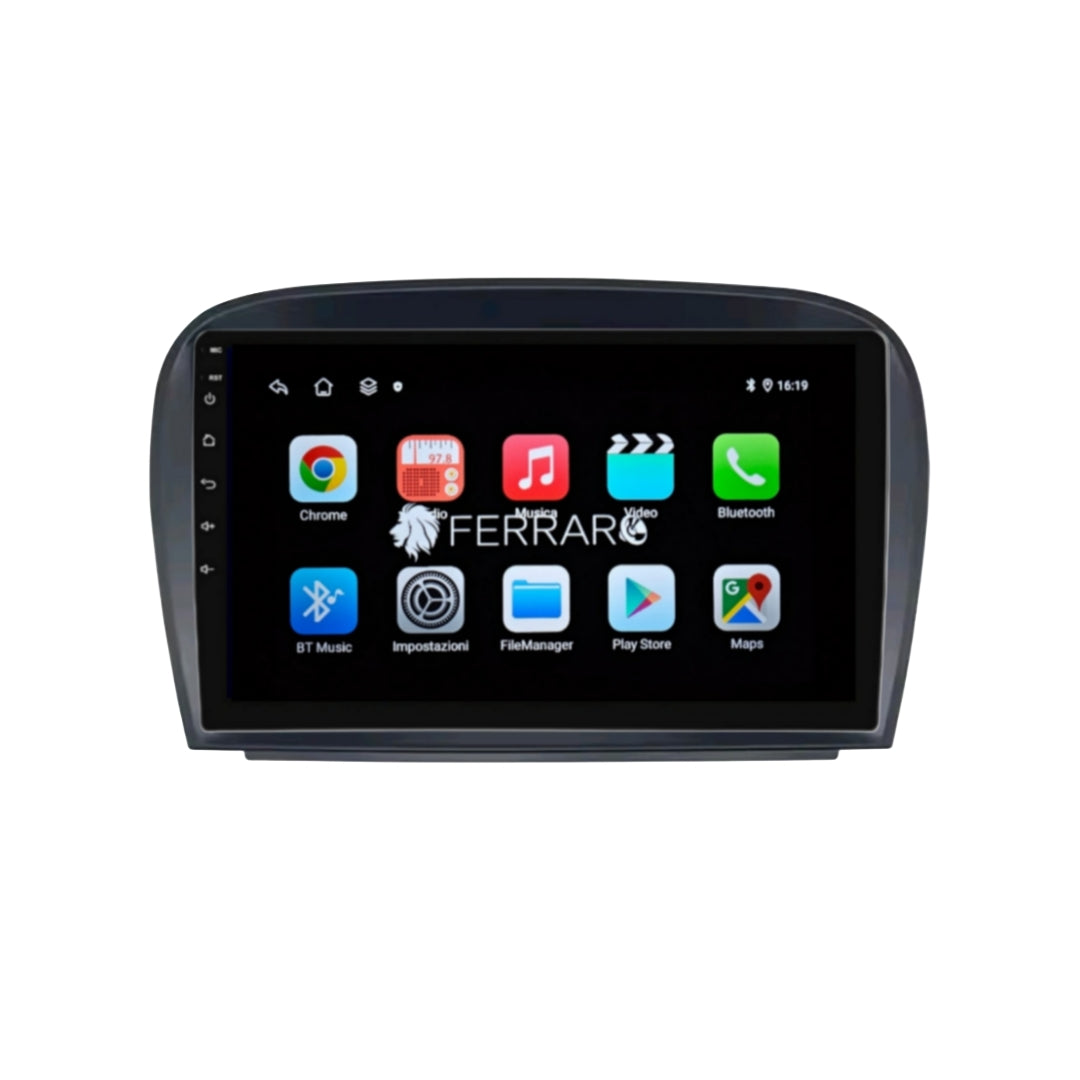Autoradio per Mercedes Classe SL R230 9" (2001-2011) Android, Bluetooth, CarPlay, Android Auto, 2GB/4GB/6GB/8GB Ram