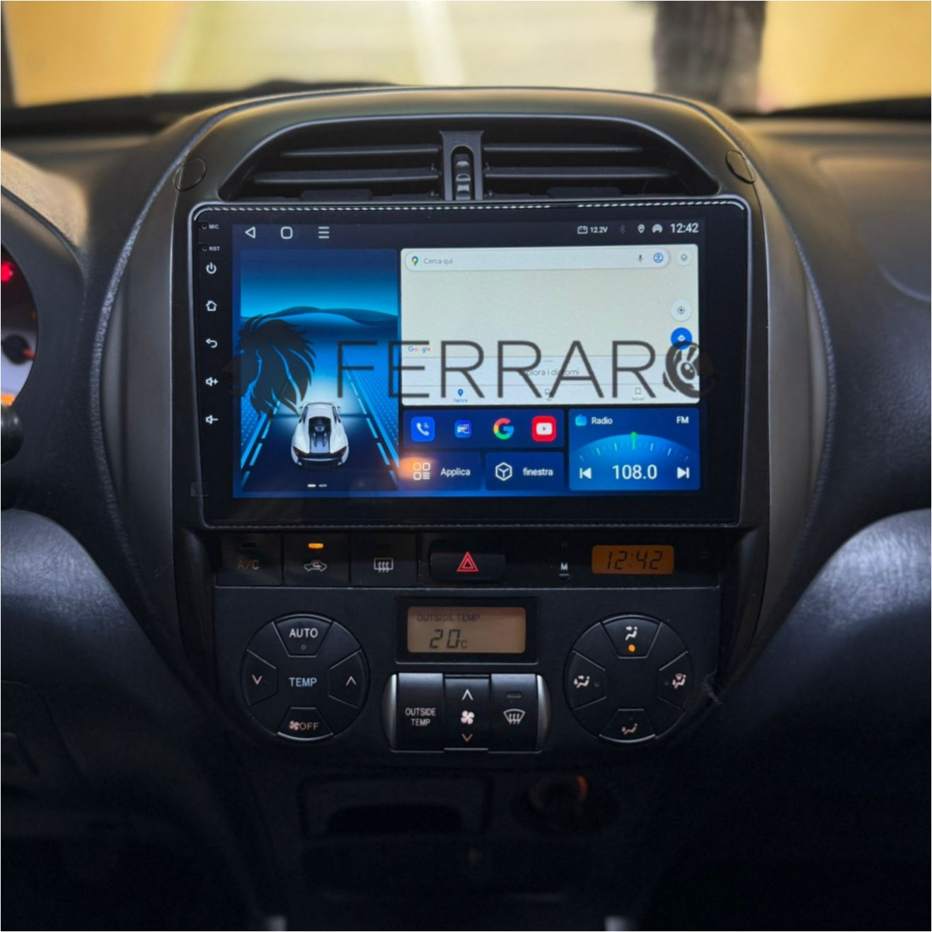 Autoradio per Toyota RAV4 9" (2000-2006) Android, Bluetooth, CarPlay, Android Auto, 2GB/4GB/6GB/8GB Ram
