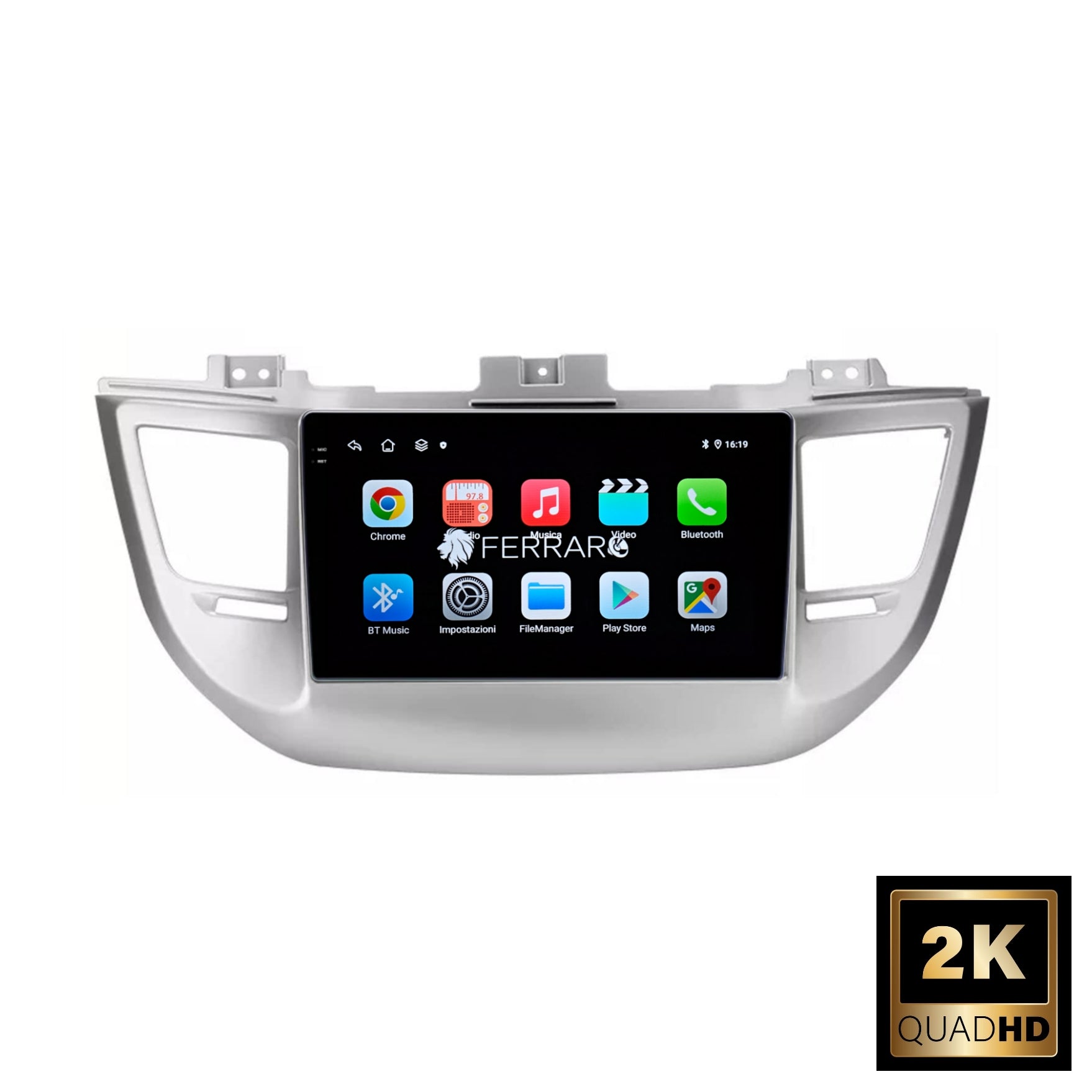 Autoradio per Hyundai IX35 Tucson 3 9" 2K (2015-2018) Android, Bluetooth, CarPlay, Android Auto, 12/256GB Ram