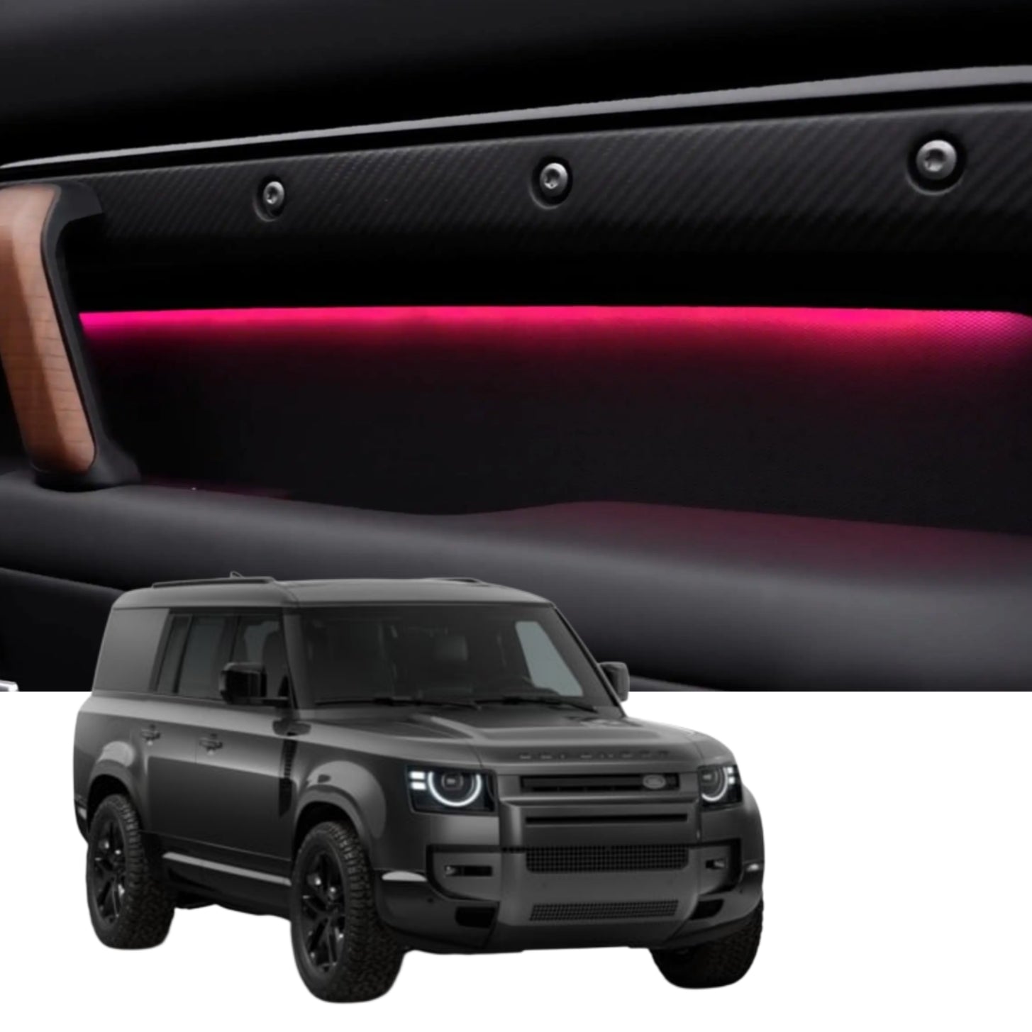 (PRENOTA) Ambient Light per Land Rover Defender L663 (2019-2026), 256 Colori, APP