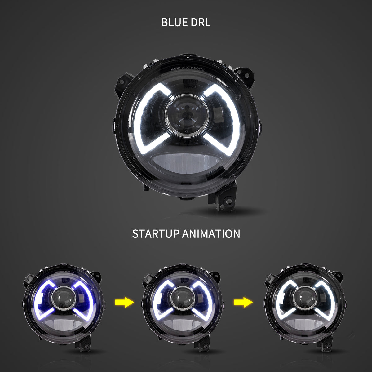 (PRENOTA) Fanali Anteriore Completo per Jeep Wrangler JL 4ª Serie (2017-2025) a LED