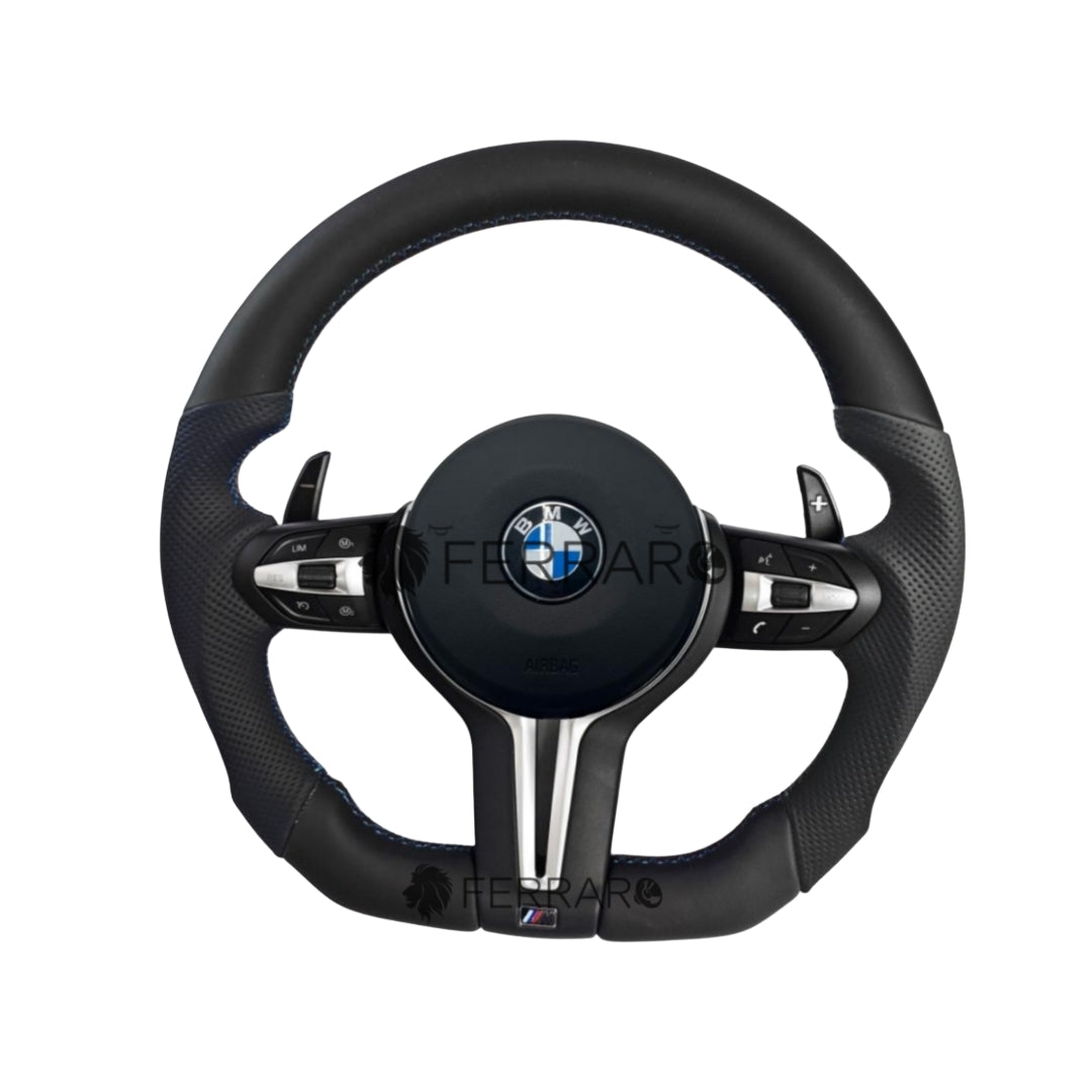 (PRENOTA) Volante per BMW, Pelle Nera, Linea Tricolore, Sport