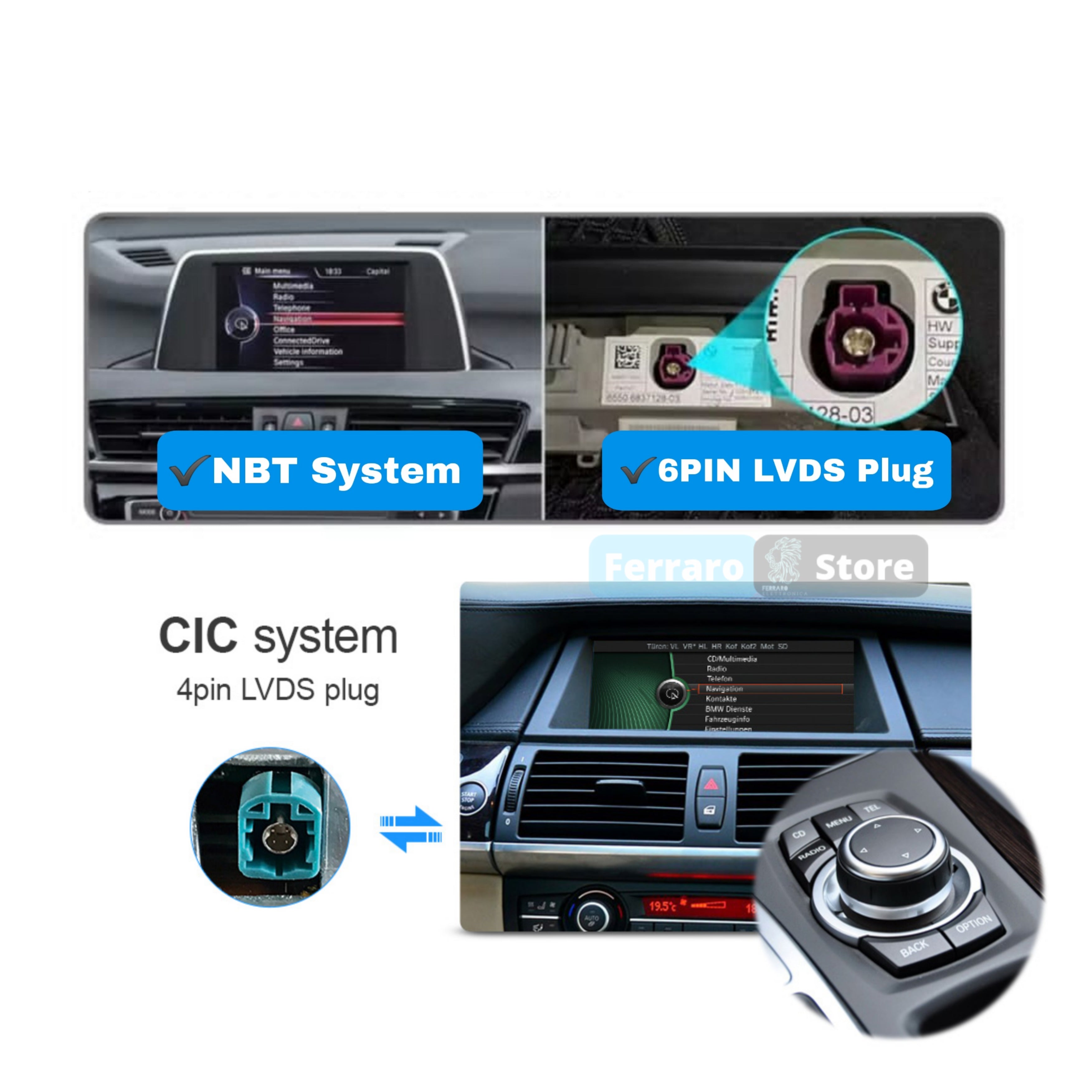 (PRENOTA) Autoradio per BMW BMW X3 F25, X4 F26 14.9" (2010-2017) Android, Bluetooth, CarPlay, Android Auto, 4/64GB Ram