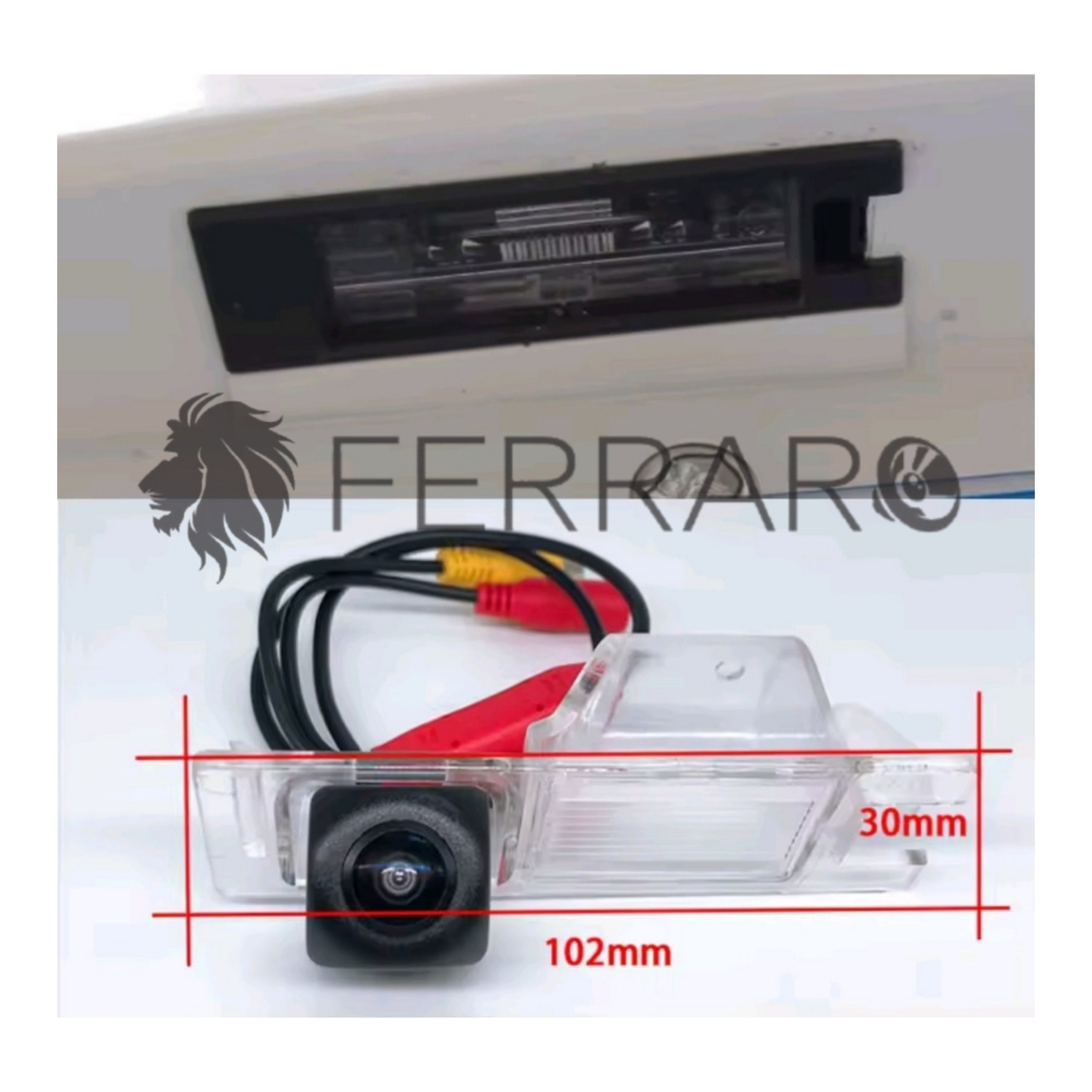(PRENOTA) Telecamera Posteriore per Alfaromeo Mito (2008-2018), AHD 1920x1080, 170° Gradi