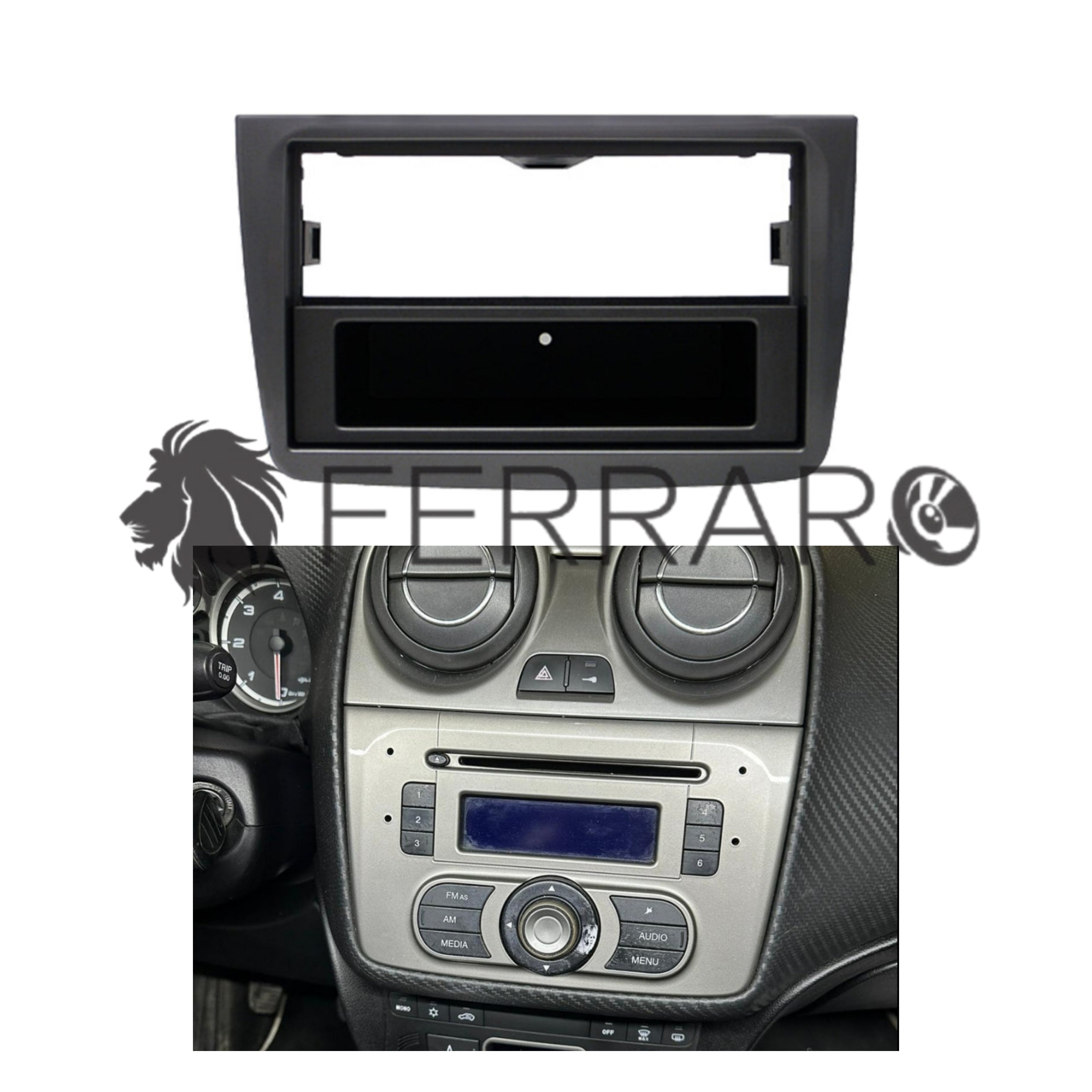 Car Radio Panel, 1DIN with Drawer, Alfa Romeo AlfaMito