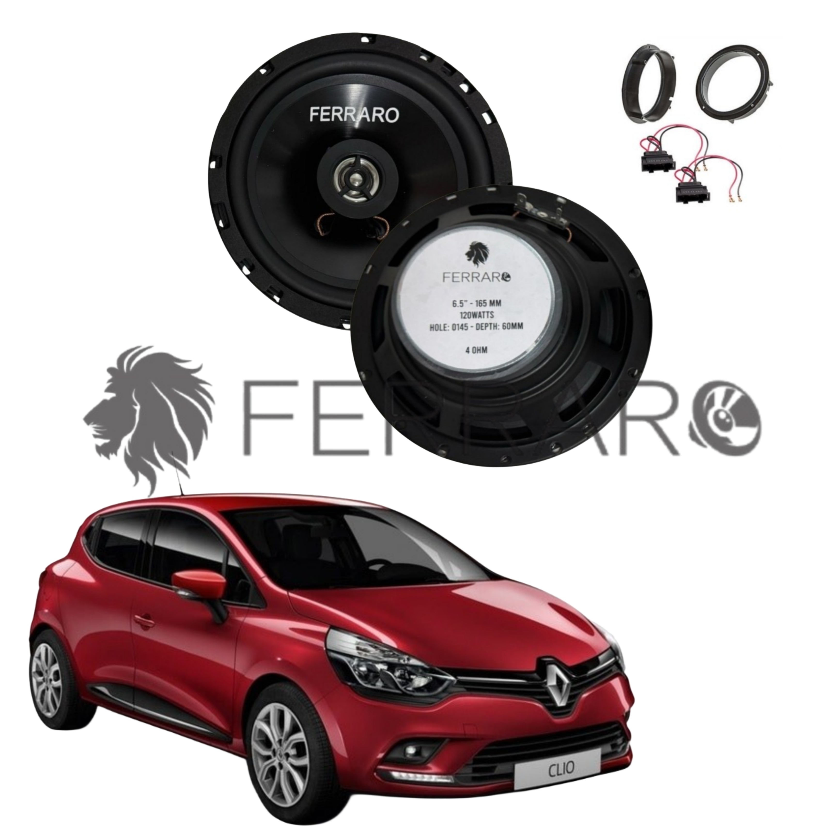 FerraroStore Kit 2 Altoparlanti, ASC-652PC, Ant o Post, Renault Clio V, 5ª Serie (Dal 2019>)