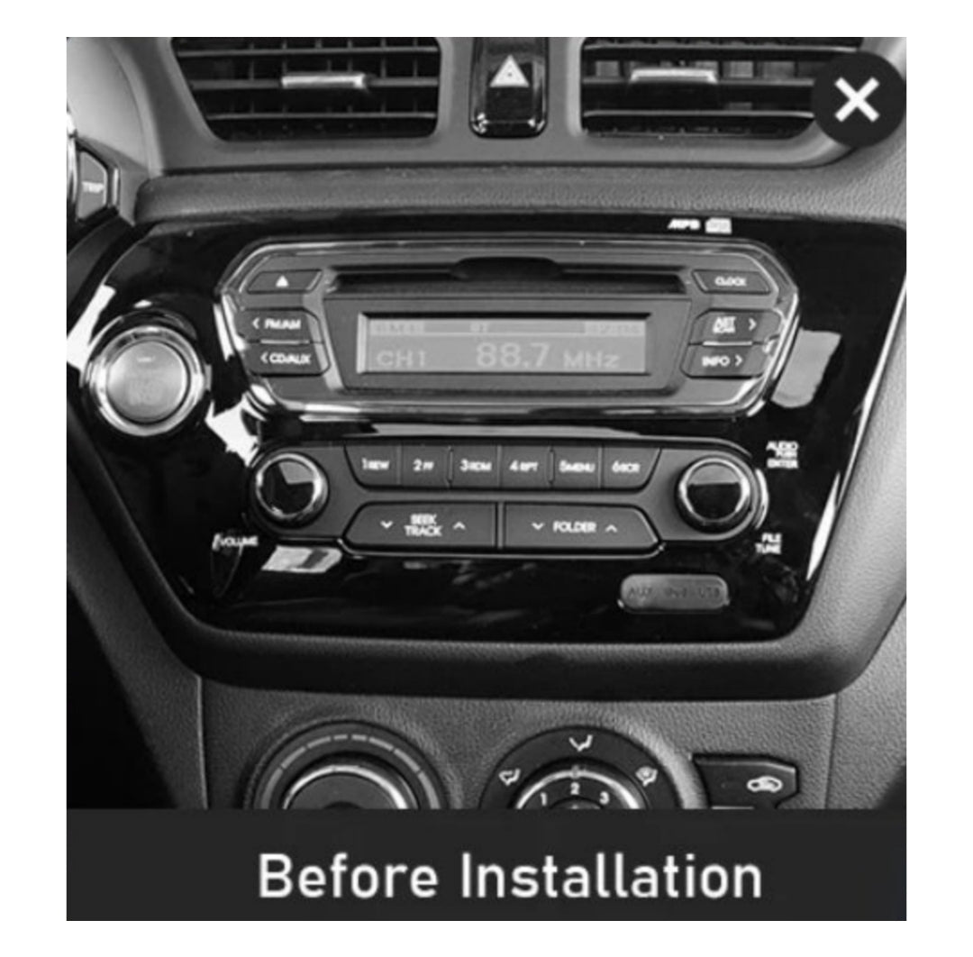 (PRENOTA) Kit Montaggio Autoradio 9"Pollici Kia Rio (2011-2016) Mascherina, Cablaggio per Autoradio Android