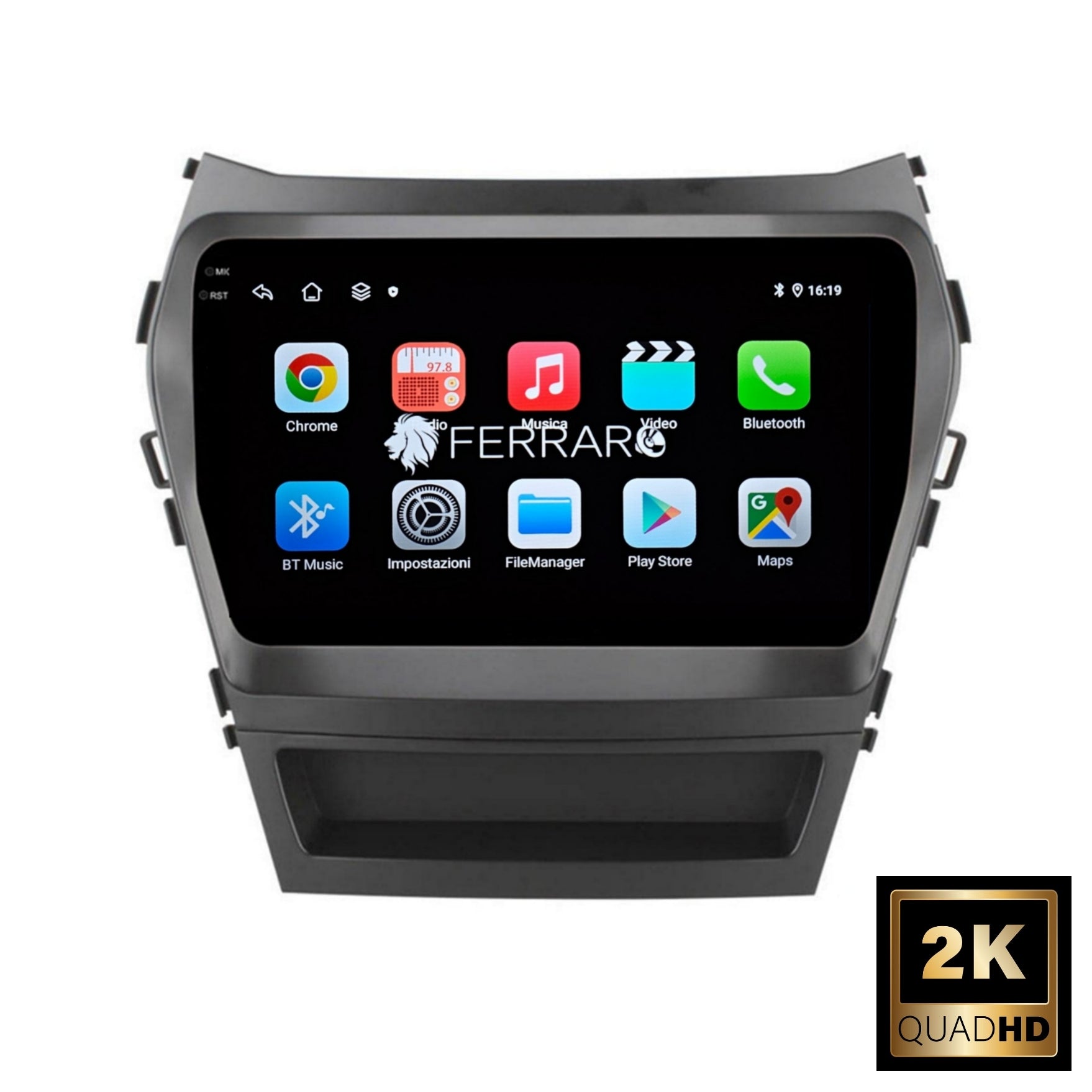 (PRENOTA) Autoradio per Hyundai IX45, Santa Fe 9" 2K (2012-2018) Android, Bluetooth, CarPlay, Android Auto, 12/256GB Ram