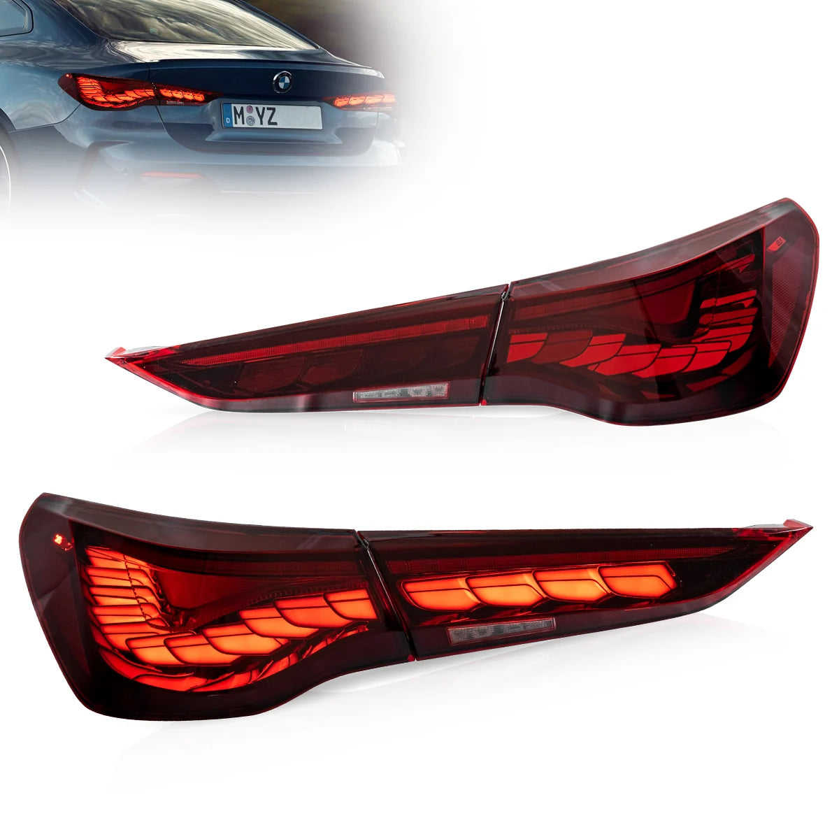 (PRENOTA) Fanali Posteriore Completo per BMW Serie 4 G22, G23, G26 (2020-2022) a LED