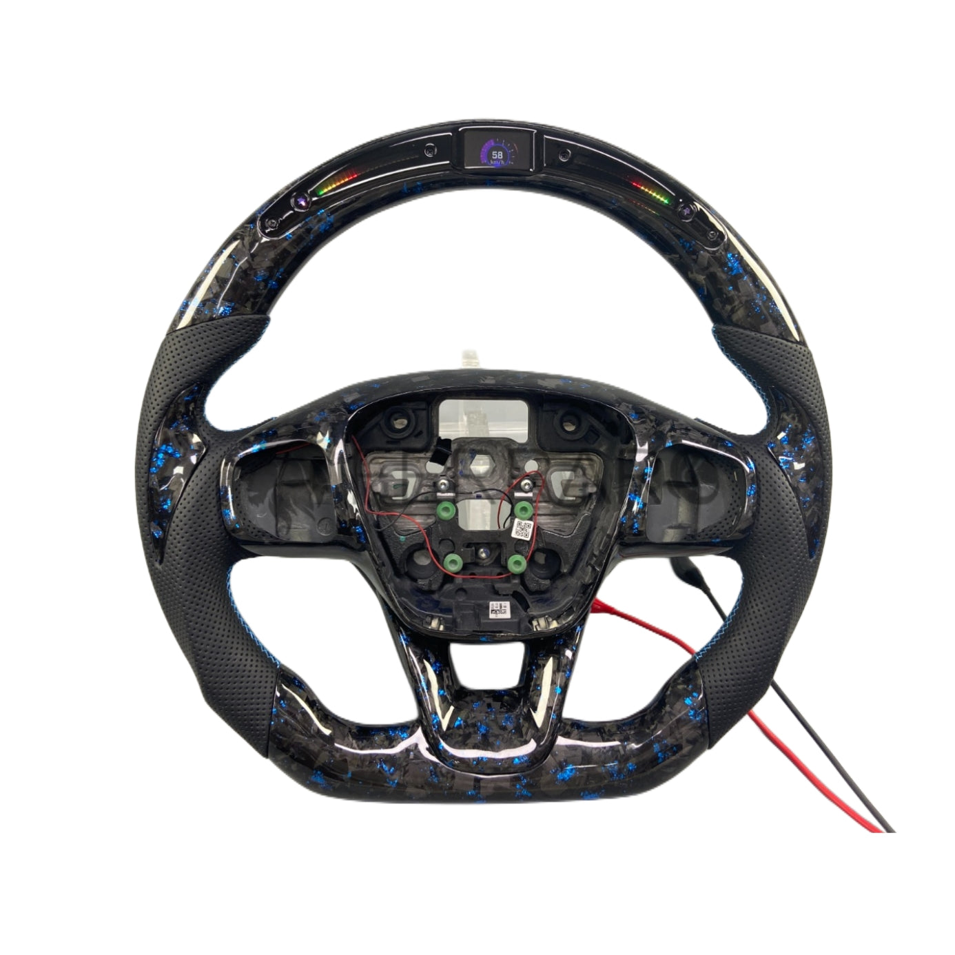 (PRENOTA) Volante Sportivo per Ford Fiesta ST Line, Carbonio, Customizzato in Pelle (su Realizzazione)