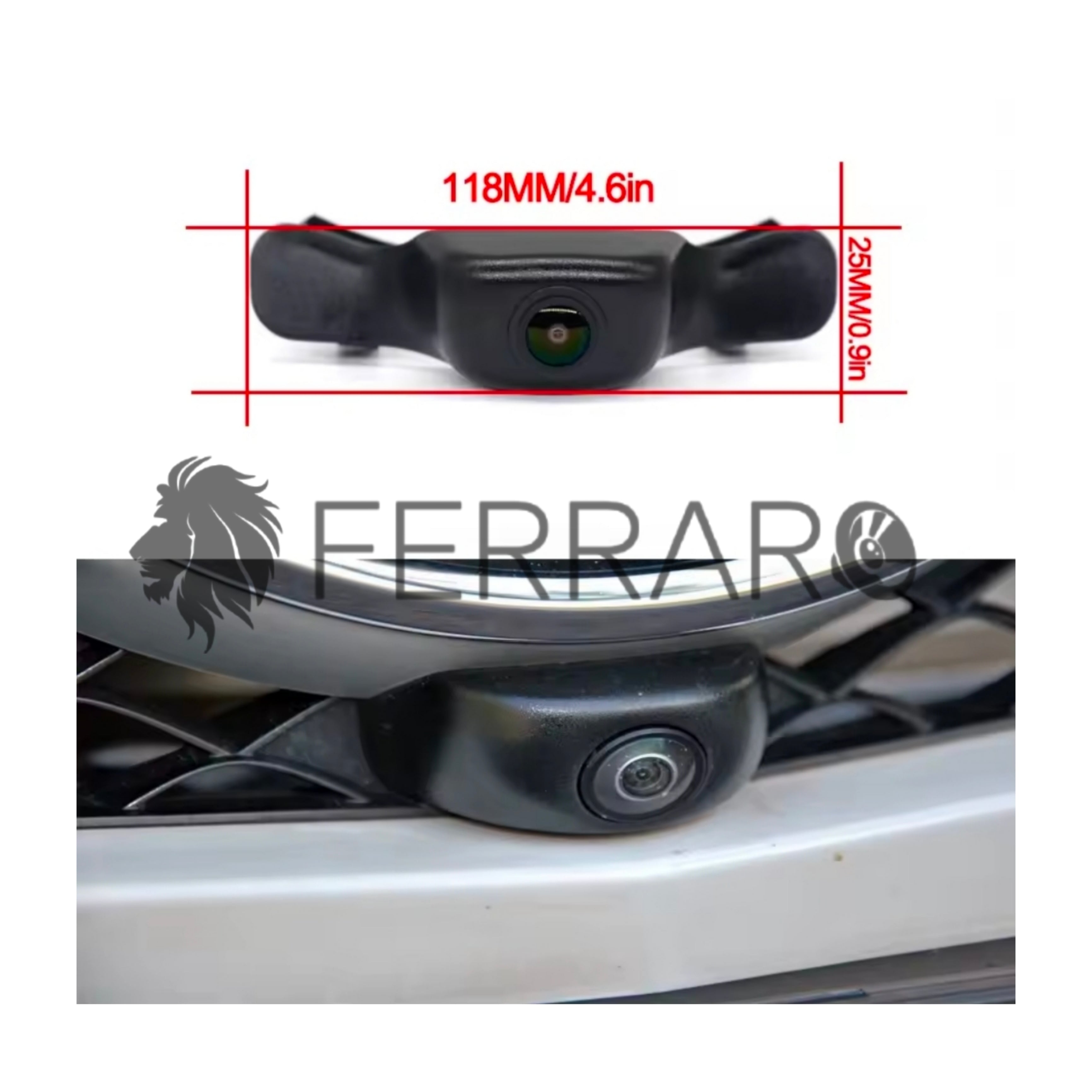 (PRENOTA) Telecamera Frontale per Mercedes Classe B, GLE (Compatibilità in Descrizione), AHD, 1920x1080, 170° Gradi