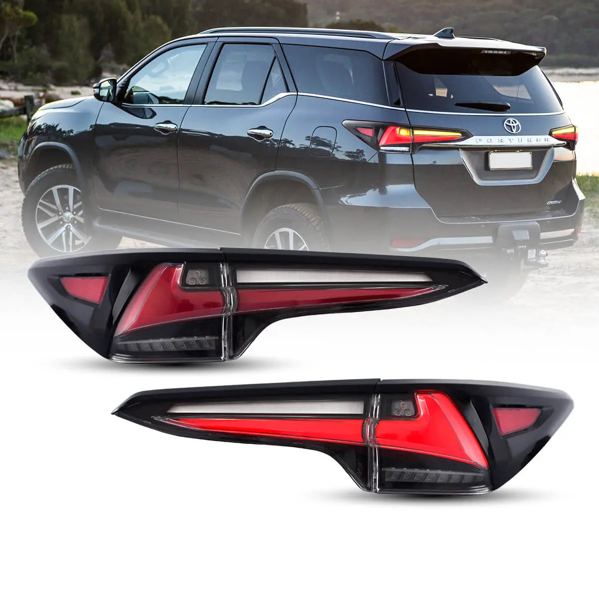 (PRENOTA) Fanali Posteriore Completo per Toyota Fortuner (2015-2020) a LED