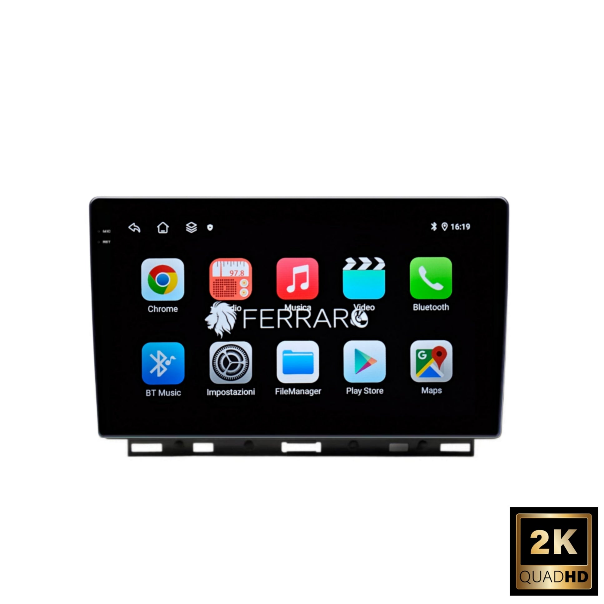 Autoradio per Renault Clio 5ª Serie 9" 2K (2019-2023) Android, Bluetooth, CarPlay, Android Auto, 12/256GB Ram