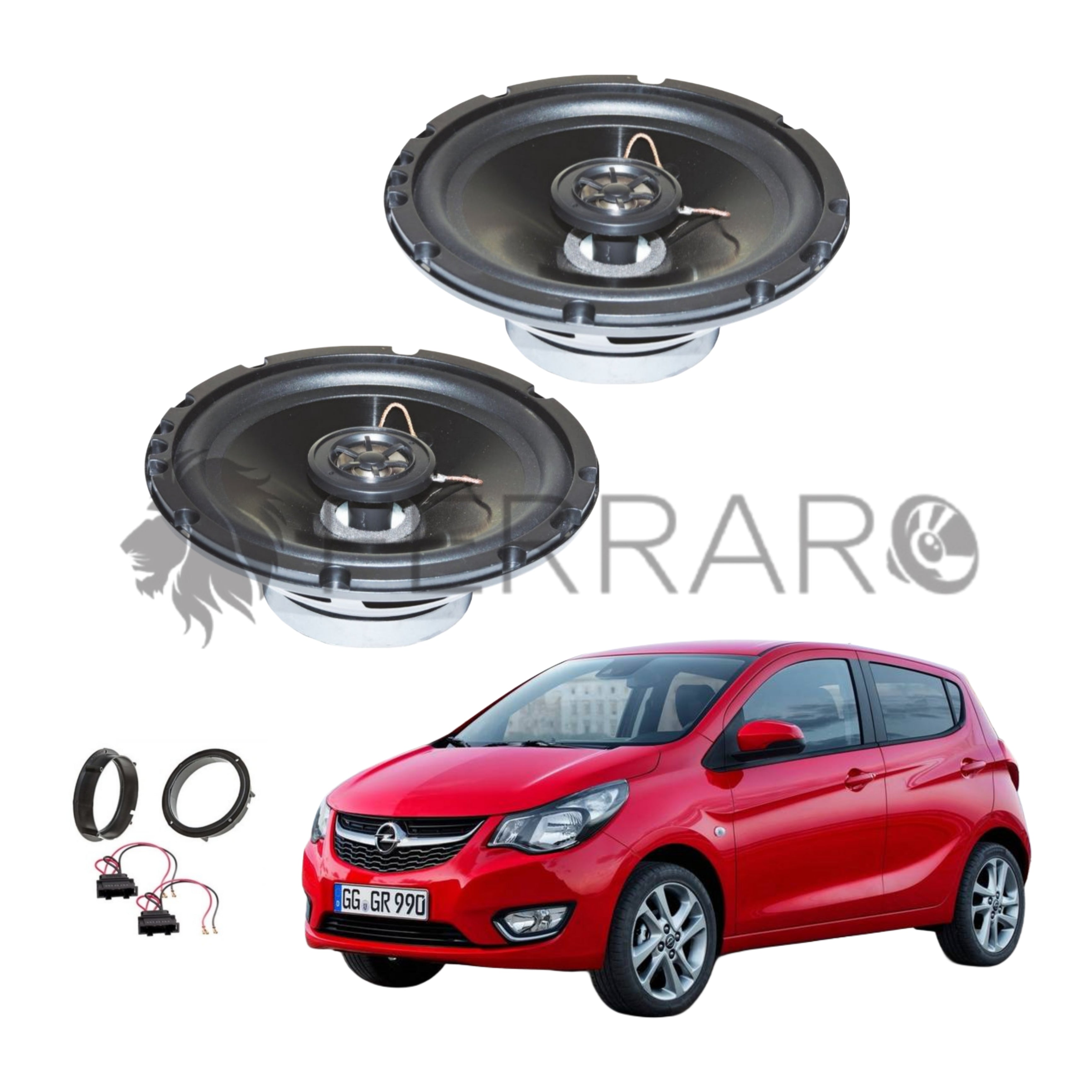 FerraroStore Kit 2 Altoparlanti, ASC-652PC, Ant o Post, Opel Karl