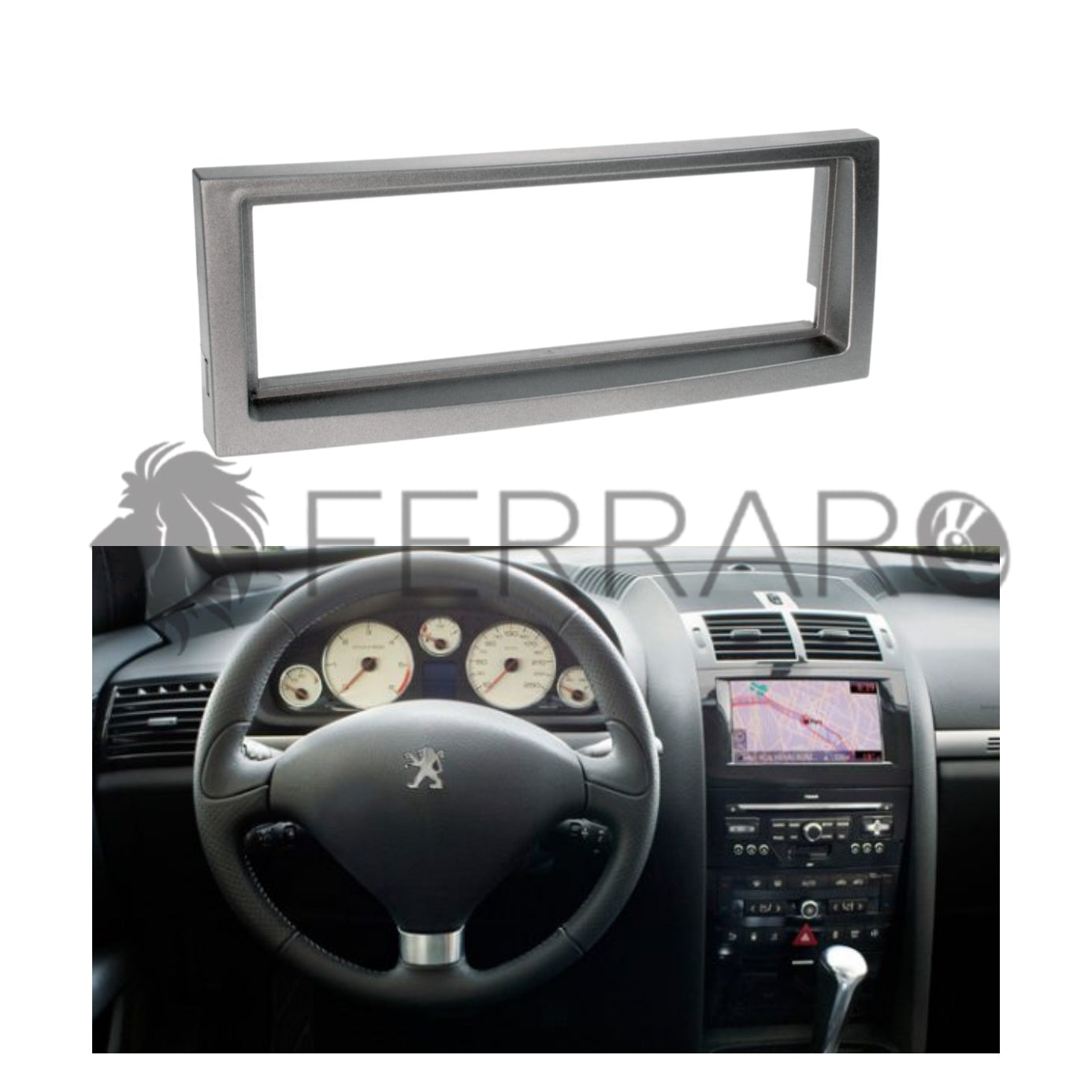 Mascherina 1DIN per Peugeot 407, Citroen C5 (2004+)