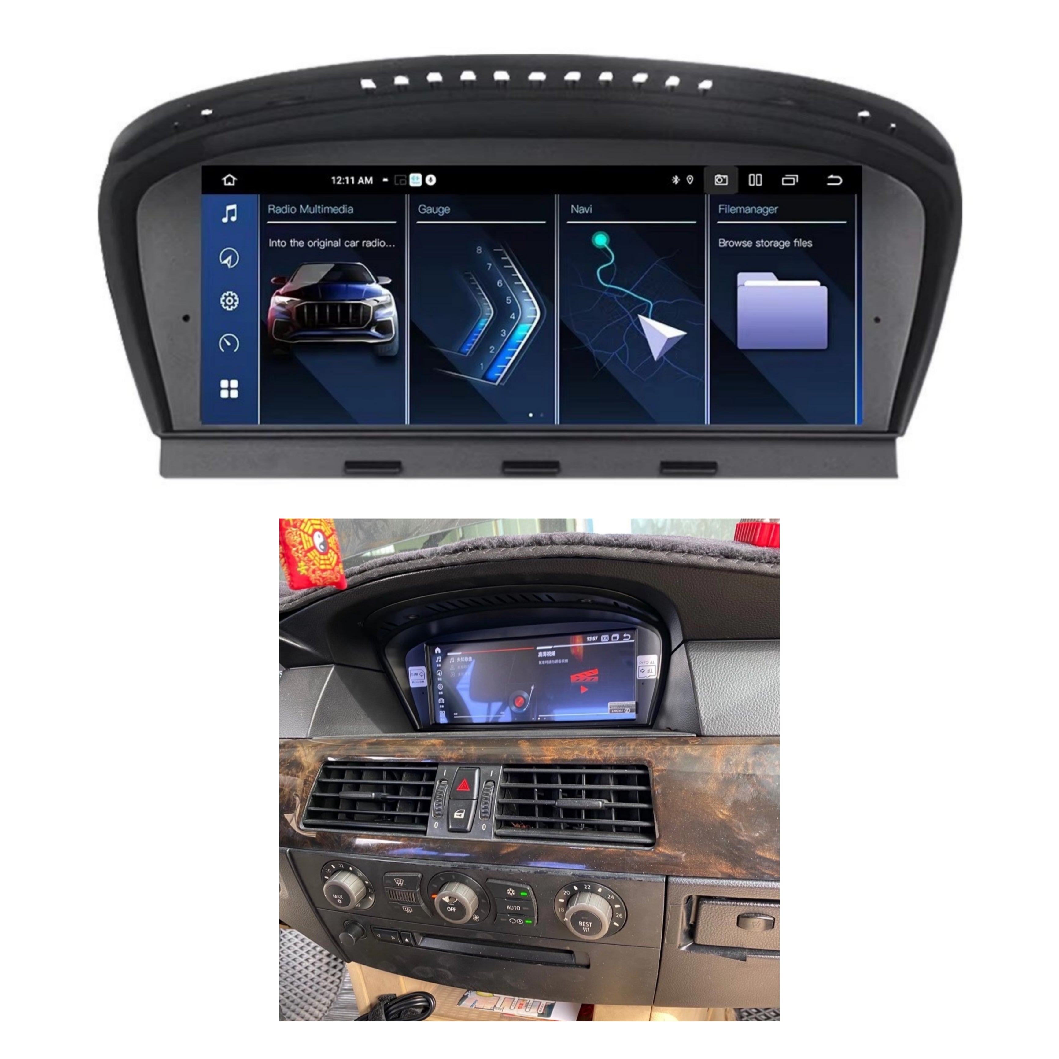 (PRENOTA) Autoradio per BMW Serie 6 E63, E64 8.8" (2003-2011) Android, Bluetooth, CarPlay, Android Auto, 4/64GB Ram