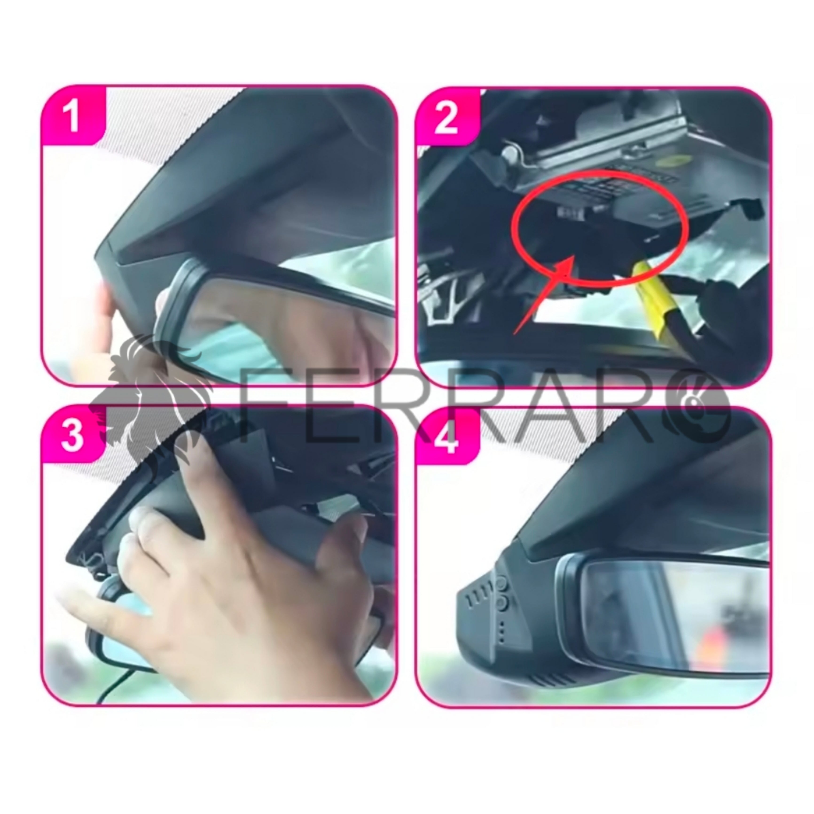 (PRENOTA) Dashcam per Volkswagen, Seat, Skoda (Compatibilità in Descrizione) Ultra HD, Controllo da APP, 170º
