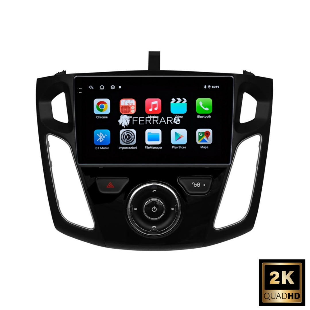 (PRENOTA) Autoradio per Ford Focus 3 9" 2K (2011-2018) Android, Bluetooth, CarPlay, Android Auto, 12/256GB Ram