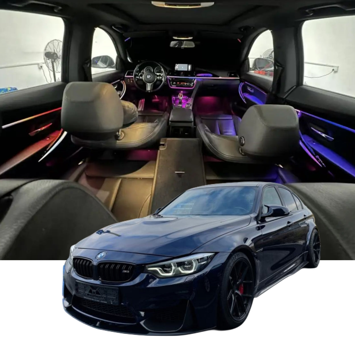 (PRENOTA) Ambient Light per BMW Serie M3 F80, 256 Colori, APP