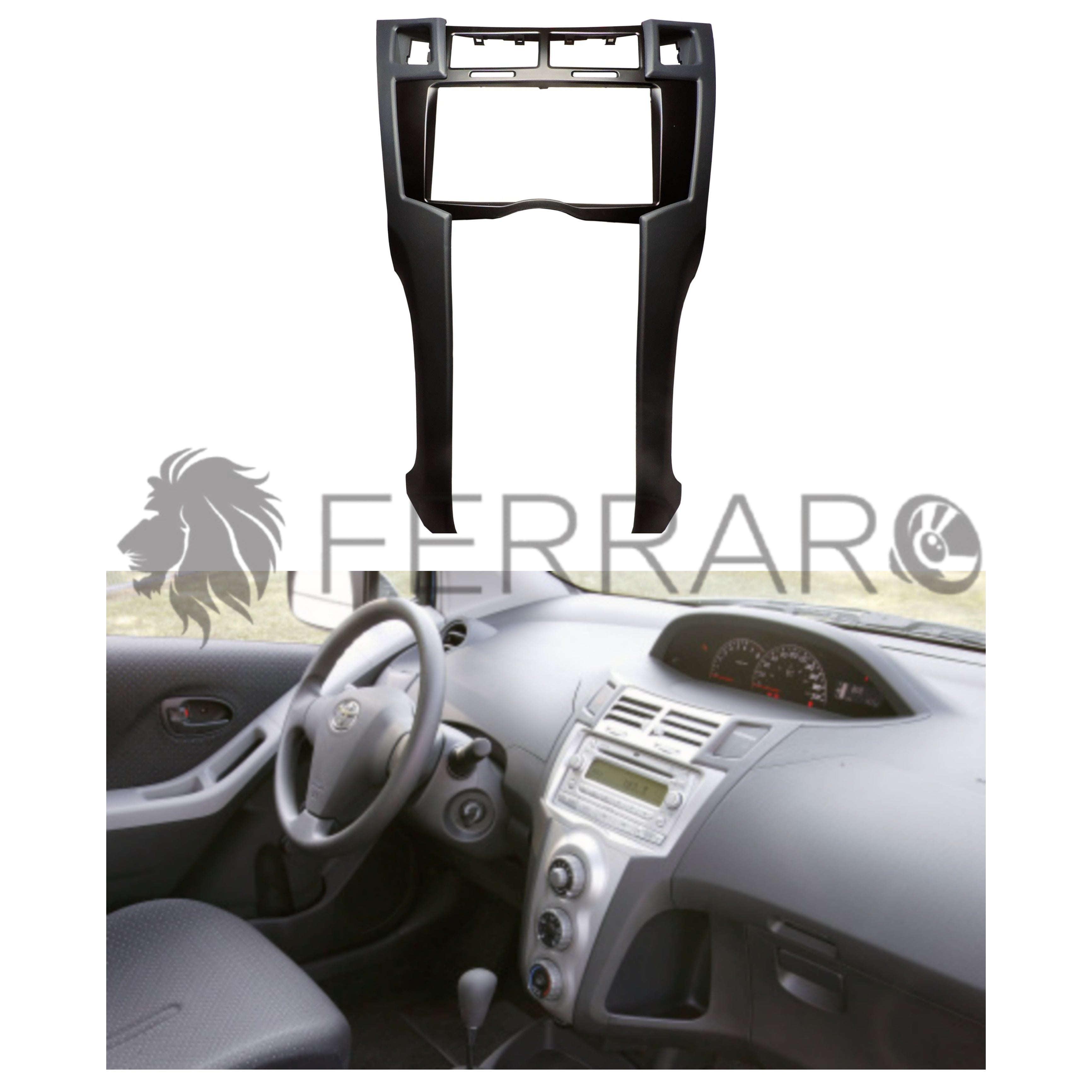 Mascherina 2DIN per Toyota Yaris (2006-2012)