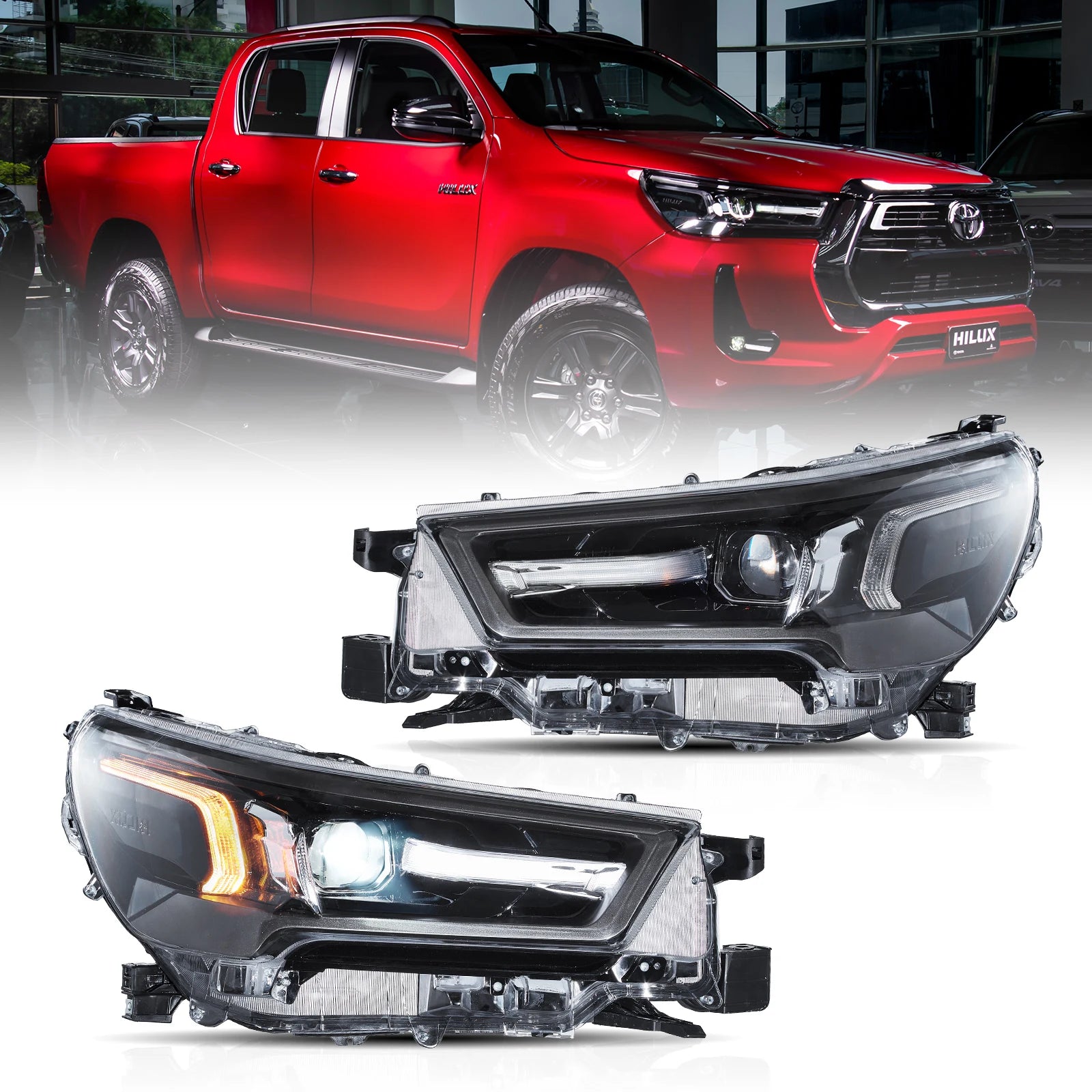 (PRENOTA) Fanali Anteriore Completo per Toyota Hilux (2021-2024) a LED