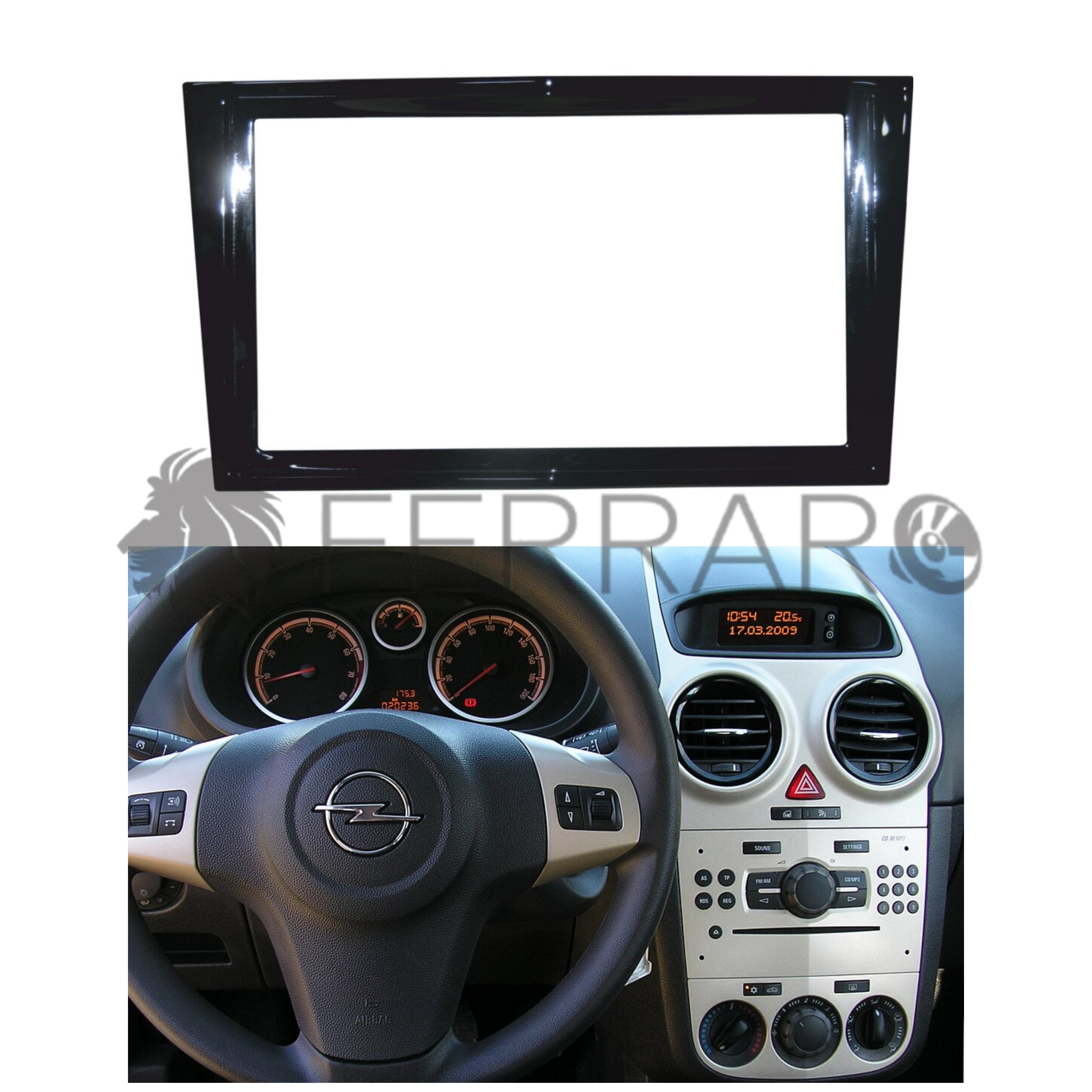 Mascherina 2DIN per Opel Corsa (2006+)