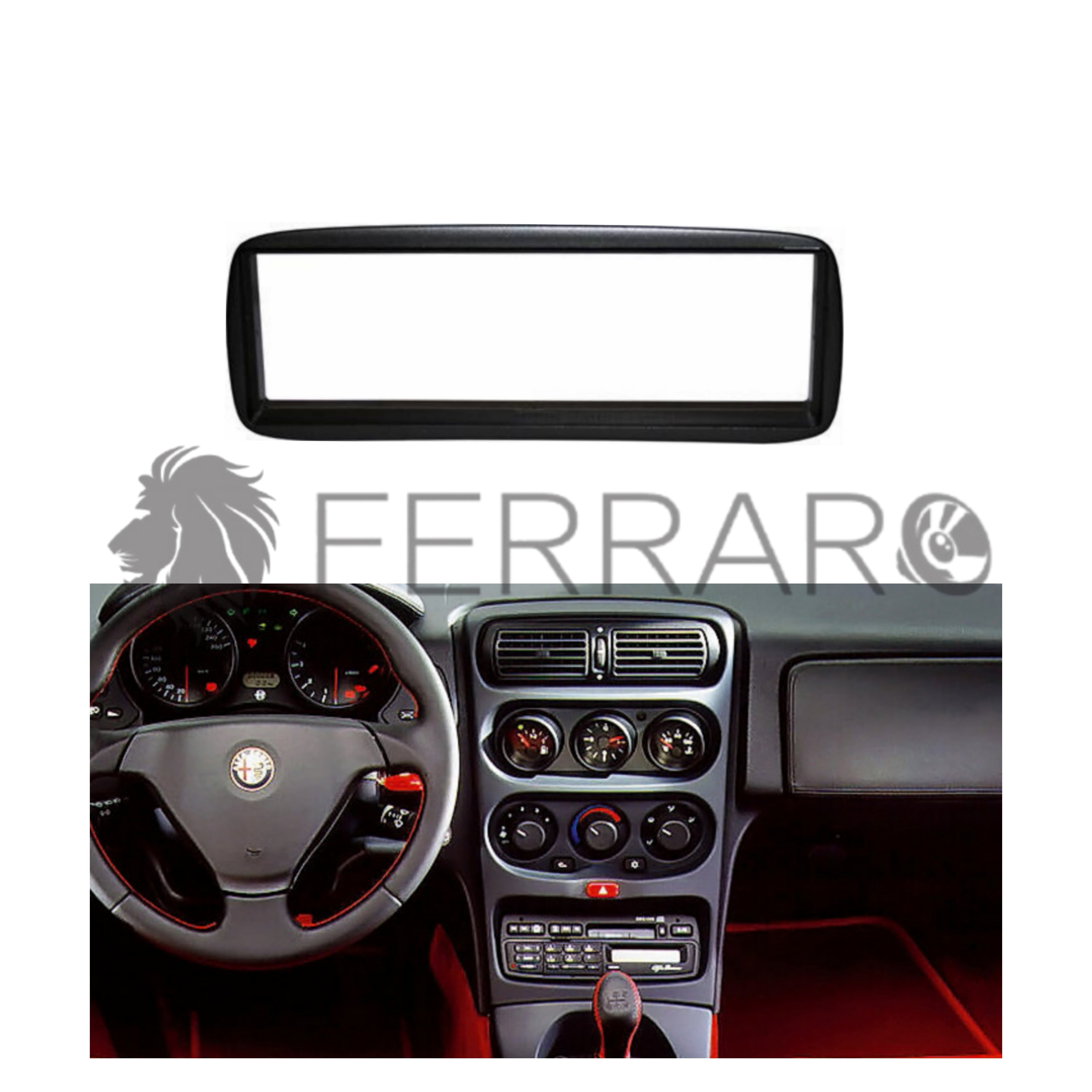 Radio cover, 1DIN, Alfa Romeo - Spider GTV up to 2006
