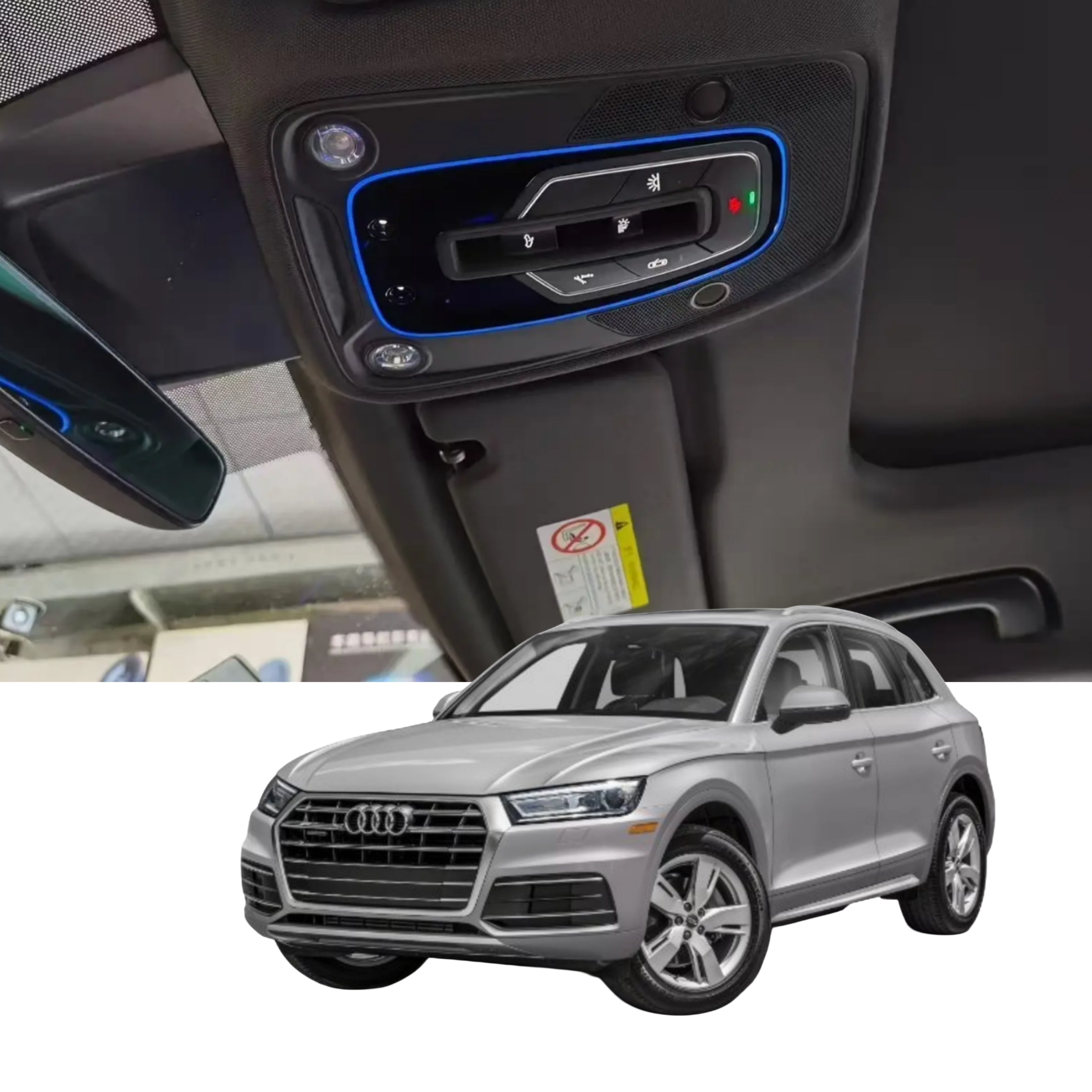(PRENOTA) Ambient Light per Audi A4, A5, B9, A6, A7, C8, Q5, Q7, Q8, 256 Colori, APP
