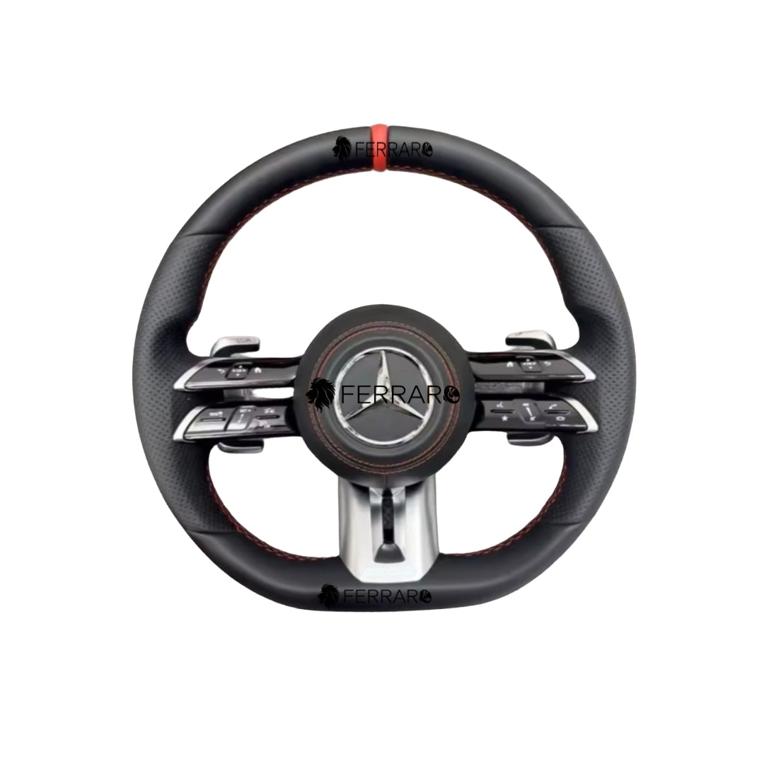 (PRENOTA) Volante per Mercedes, Etichetta Rossa, pelle, AMG