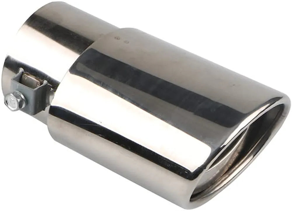 Car Exhaust Pipe - Car Exhaust Tip, Stainless Steel, For Modified Cars, Bright Silver Straight