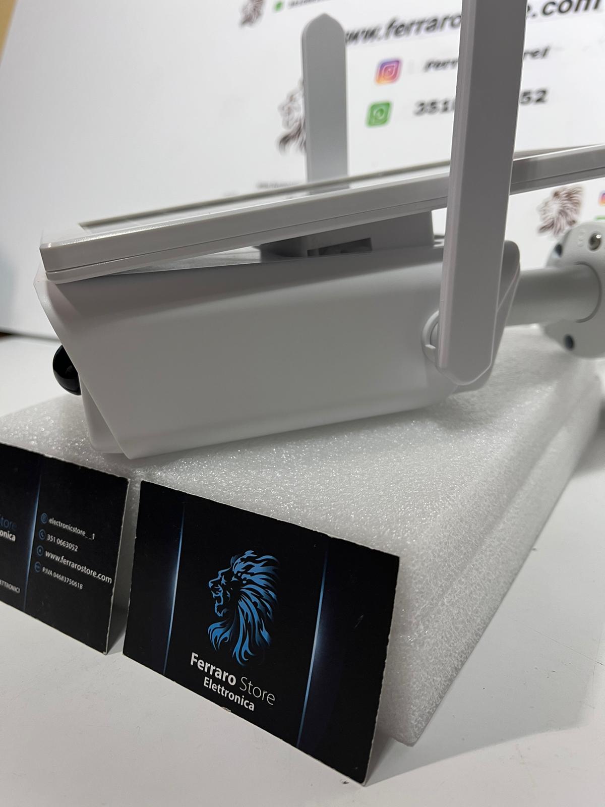 Telecamera Solare Wifi, 2MPX, Infrarossi, Sensore di Movimento, SD, IP67, App