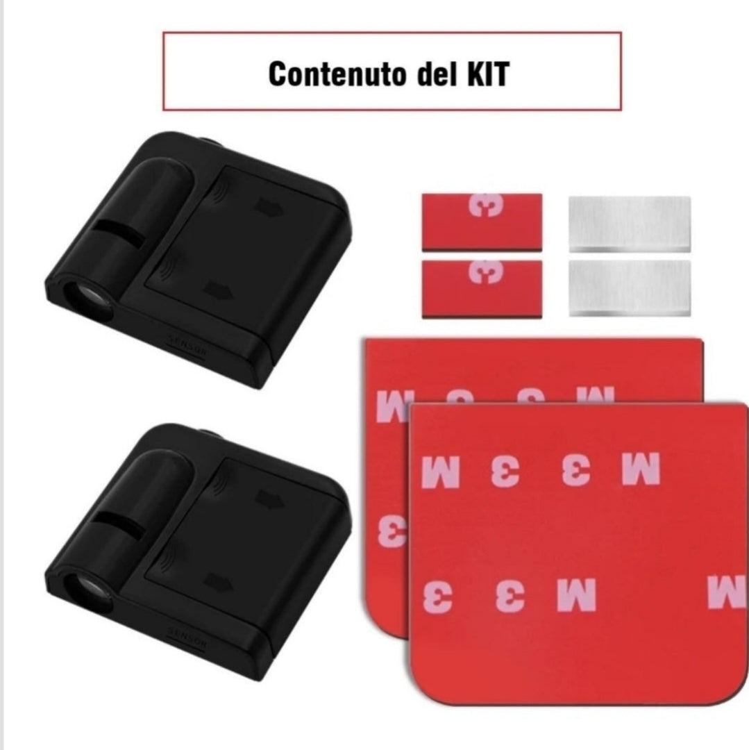 Luce Cortesia Volkswagen | Universale | Adesivo | Batteria (NO INCL.)