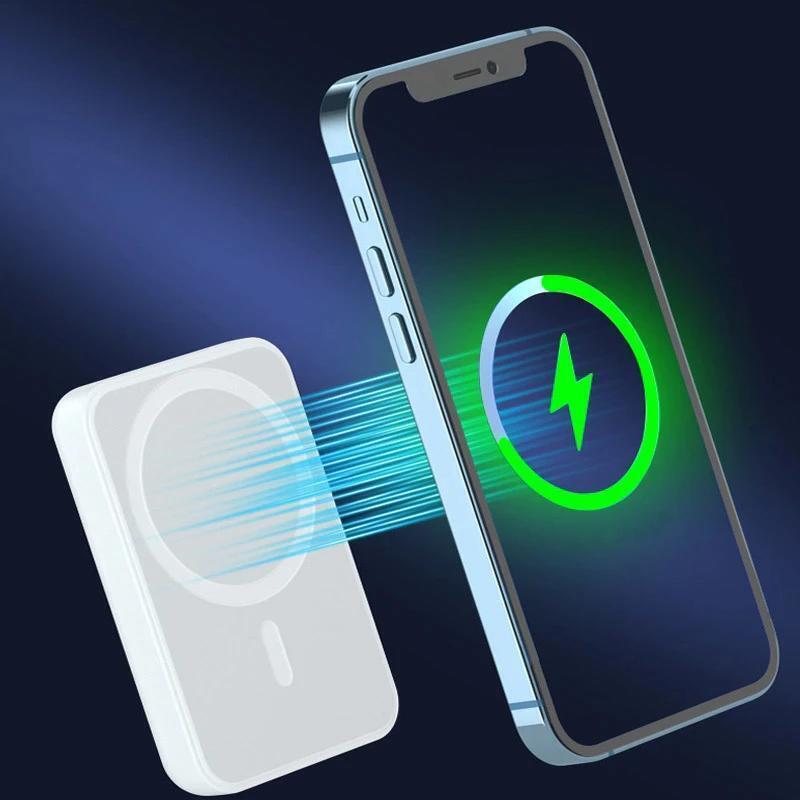 Caricatore PowerBank Wireless, Fast Charge, 6000 mAh, Universale
