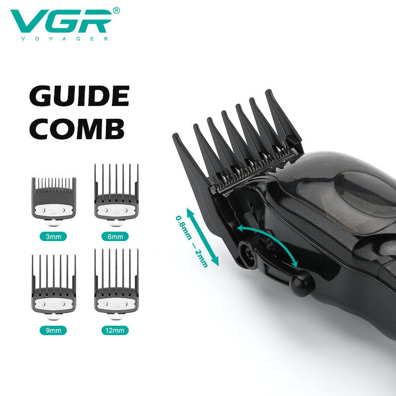 VGR Rasoio Capelli | Professionale | Cordless | USB | Ricaricabile |  Rivestimento in DLC | V-002