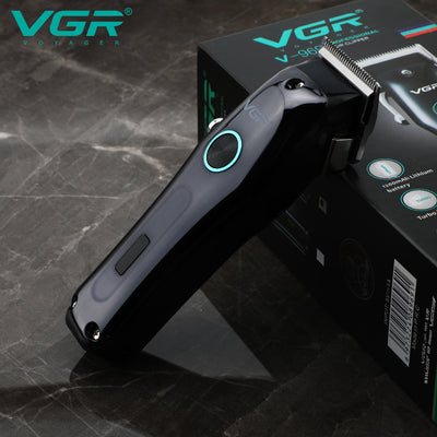 VGR Rasoio Capelli | Batteria | Ricaricabile | USB | Display a Led | V-969