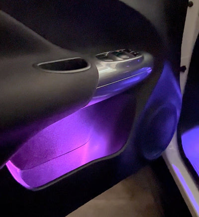 Ambient Light per Nissan Juke, Universale, Luci Ambiente con Comando da App, RGB Led, Led Dinamico