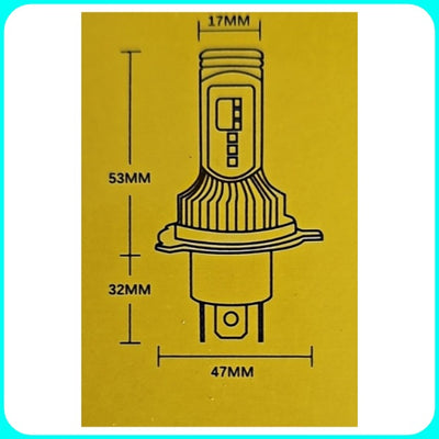 Lampadine Led H4 per Fiat Panda 2a Serie (2003-2013) Anabbaglianti, Abbaglianti, Lampadine, Led Bianco
