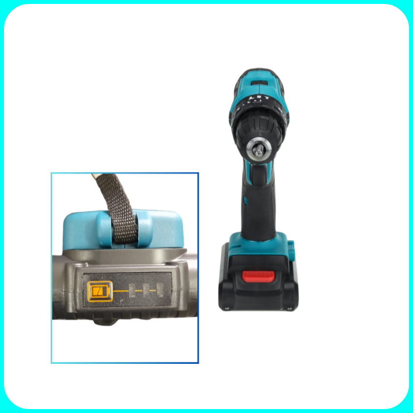 Trapano Avvitatore Percussione, Doppia Batteria 48V, Accessori e Valigetta