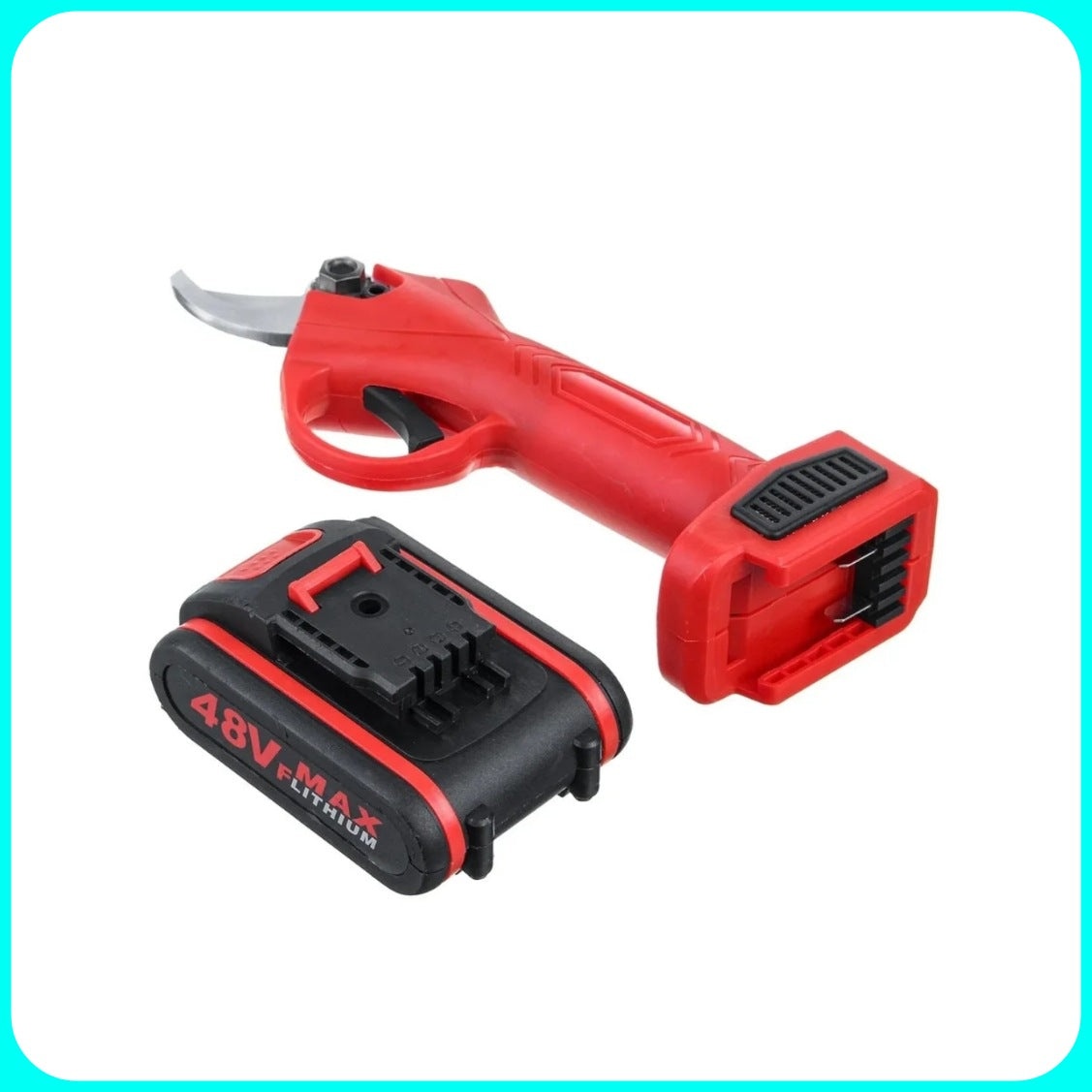 Kit 2 in 1 Mini Motosega Elettrica e Forbici Cesoia Potatura, 4 Batterie, Doppia Valigetta e Completa di Accessori