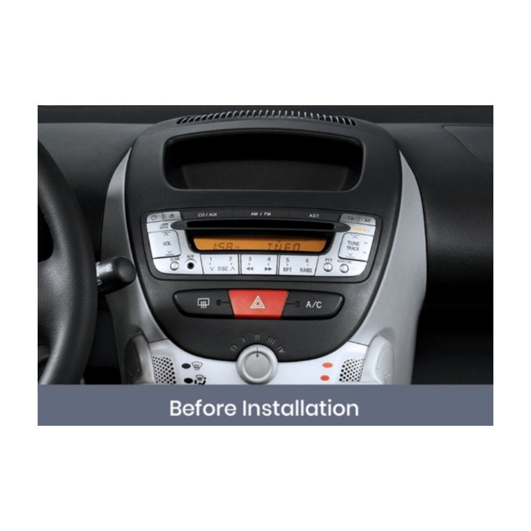 Kit Montaggio Autoradio 10.1"Pollici per Toyota Aygo, Peugeot 107, Citroen C1 (2005-2014) Mascherina, Cablaggio Autoradio Android
