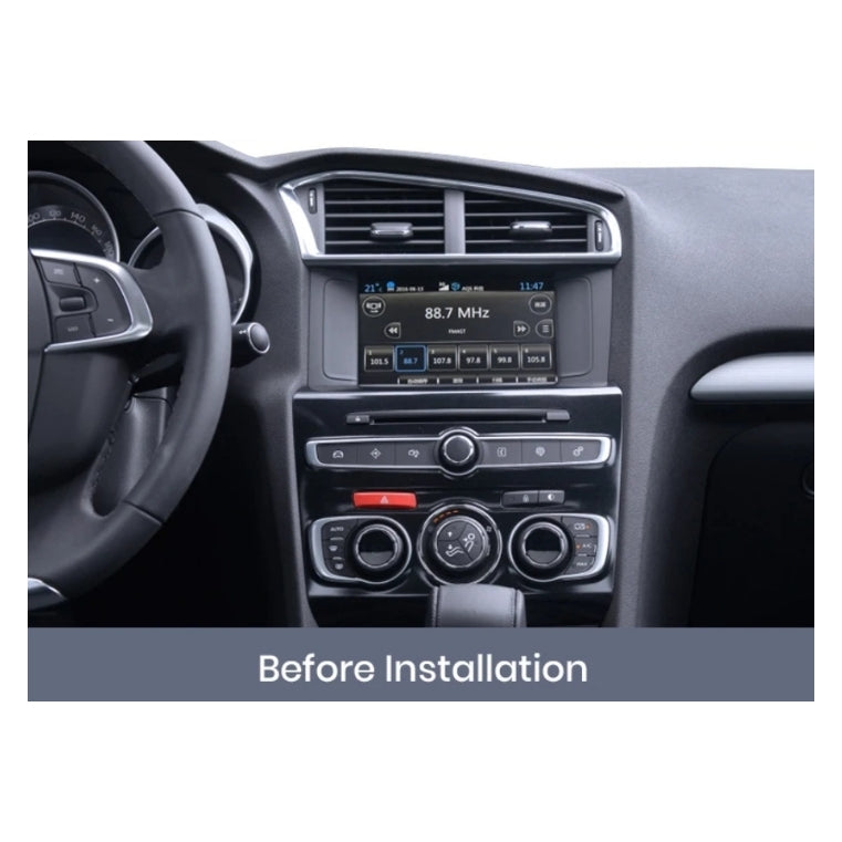 Kit Montaggio Autoradio 10.1"Pollici per Citroen C4 B7, DS4 (2011-2016) Mascherina, Cablaggio Autoradio Android